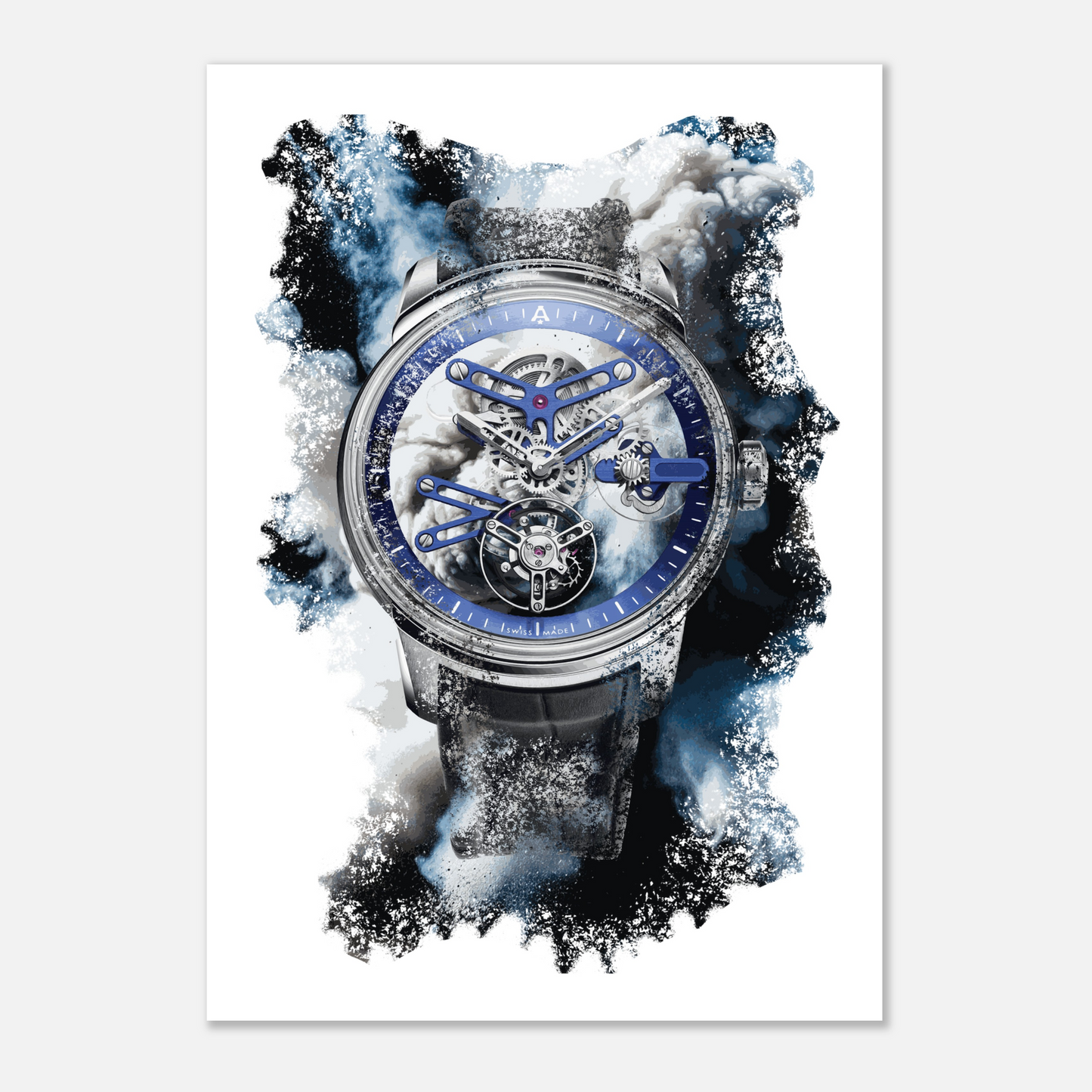 U20 Ultra-Skeleton Tourbillon Ref. 0TCAB.U01A Watch Art Print Poster