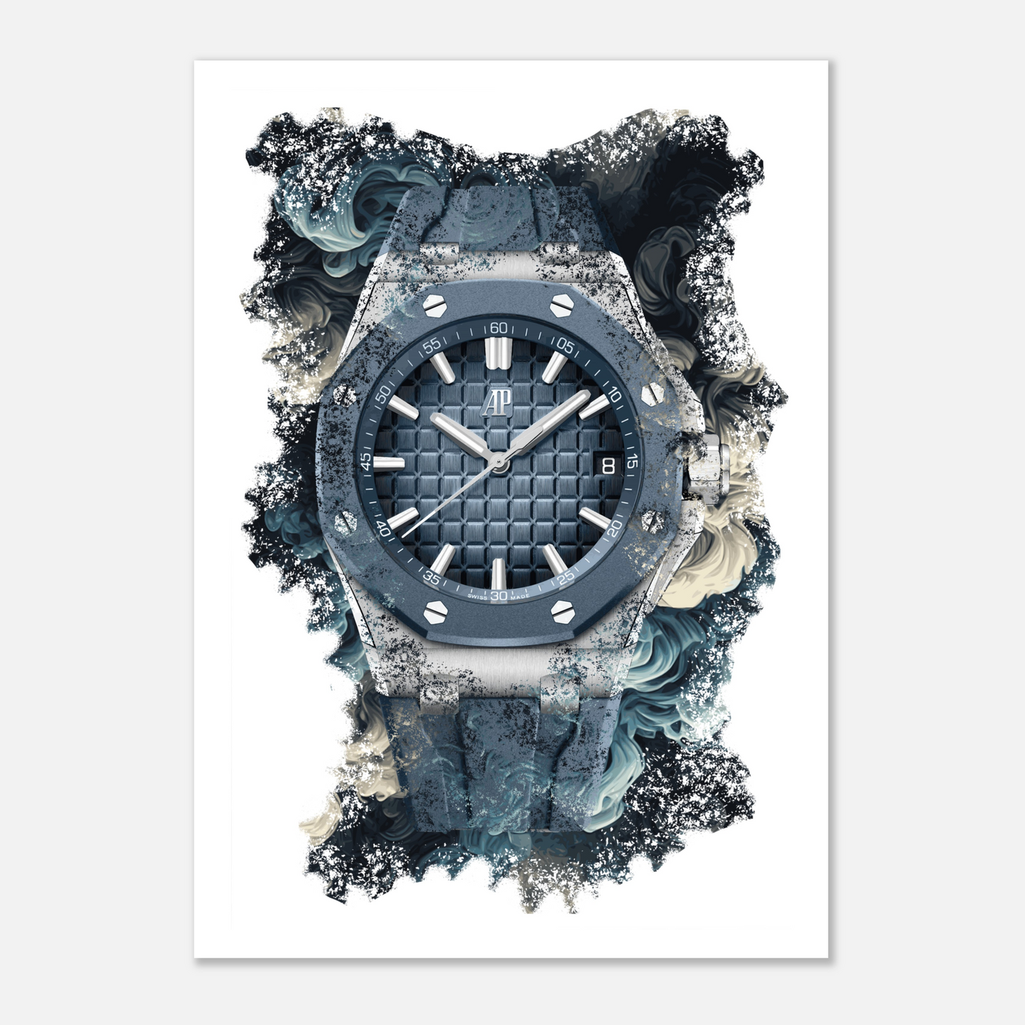 Royal Oak Offshore Selfwinding Ref. 15605SK.OO.A350CA.01 Watch Art Print Poster