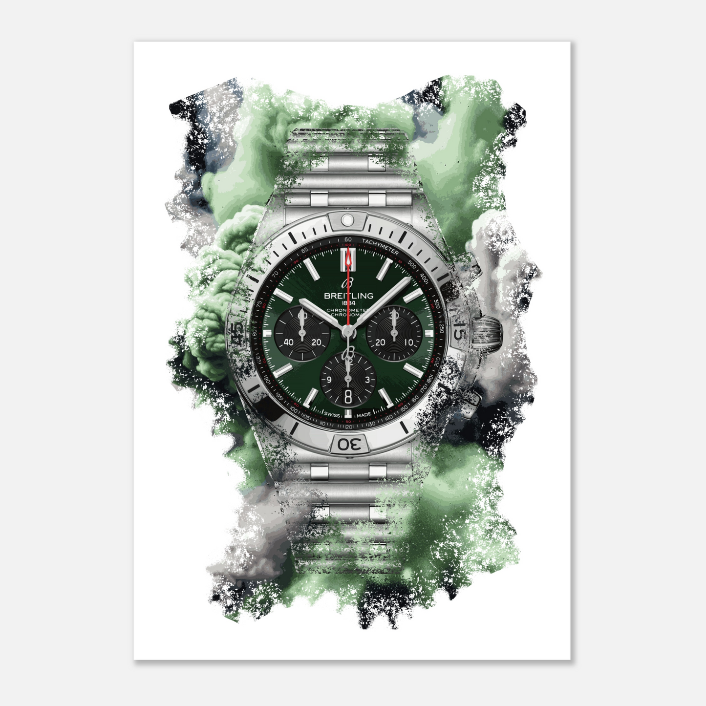 Chronomat B01 Ref. AB0134101L2A1 Watch Art Print Poster