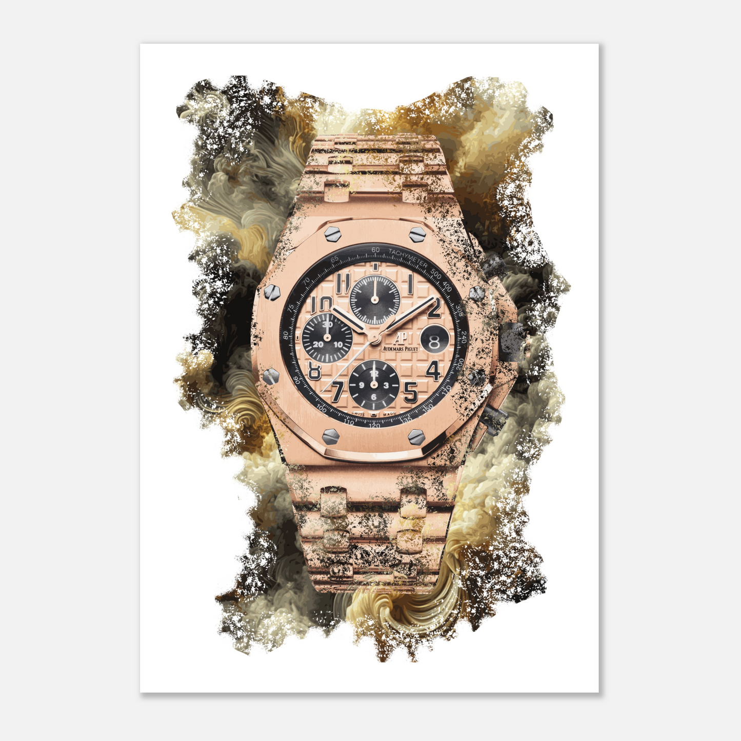 Royal Oak Offshore Chronograph Ref. 26470OR.OO.1000OR.01 Watch Art Print Poster
