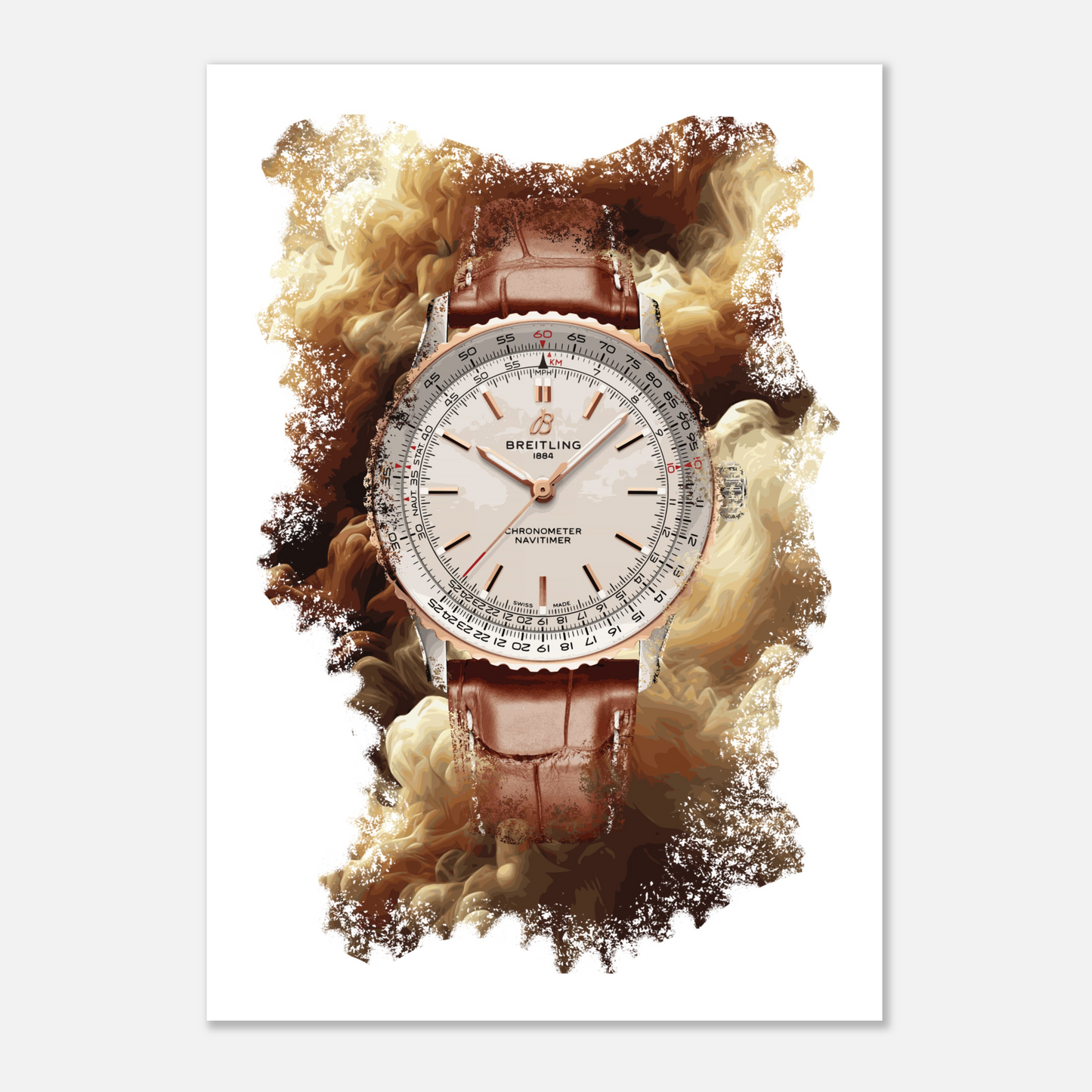 Navitimer Automatic Ref. U17329F41G1P1 Watch Art Print Poster