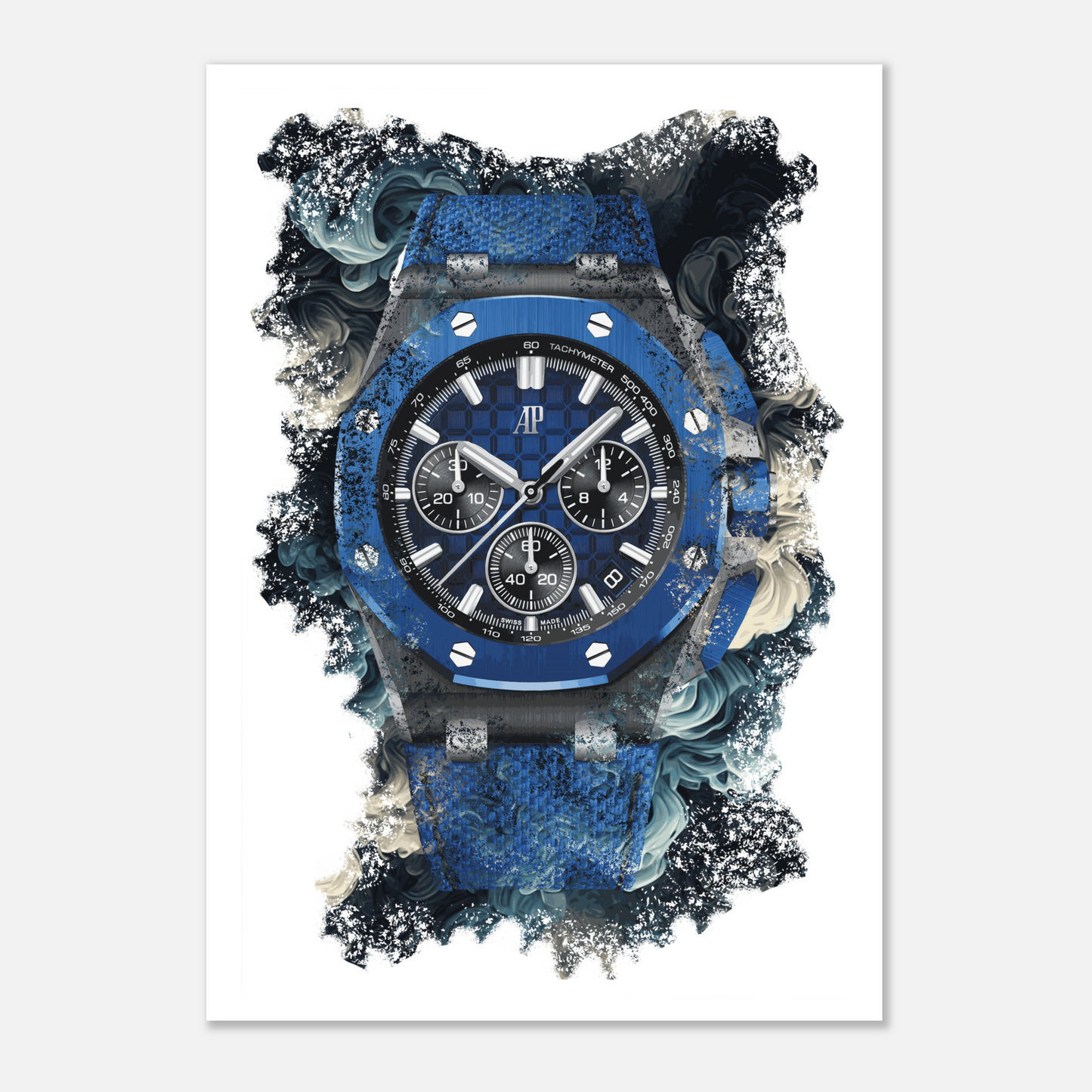 Royal Oak Offshore Selfwinding Chronograph Ref. 26420CE.OO.A043VE.01 Watch Art Print Poster