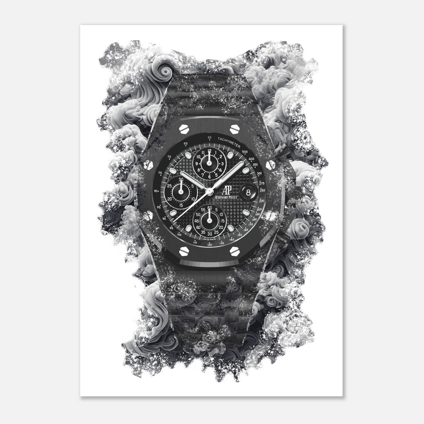 Royal Oak Offshore Selfwinding Chronograph Ref. 26238CE.OO.1300CE.01 Watch Art Print Poster