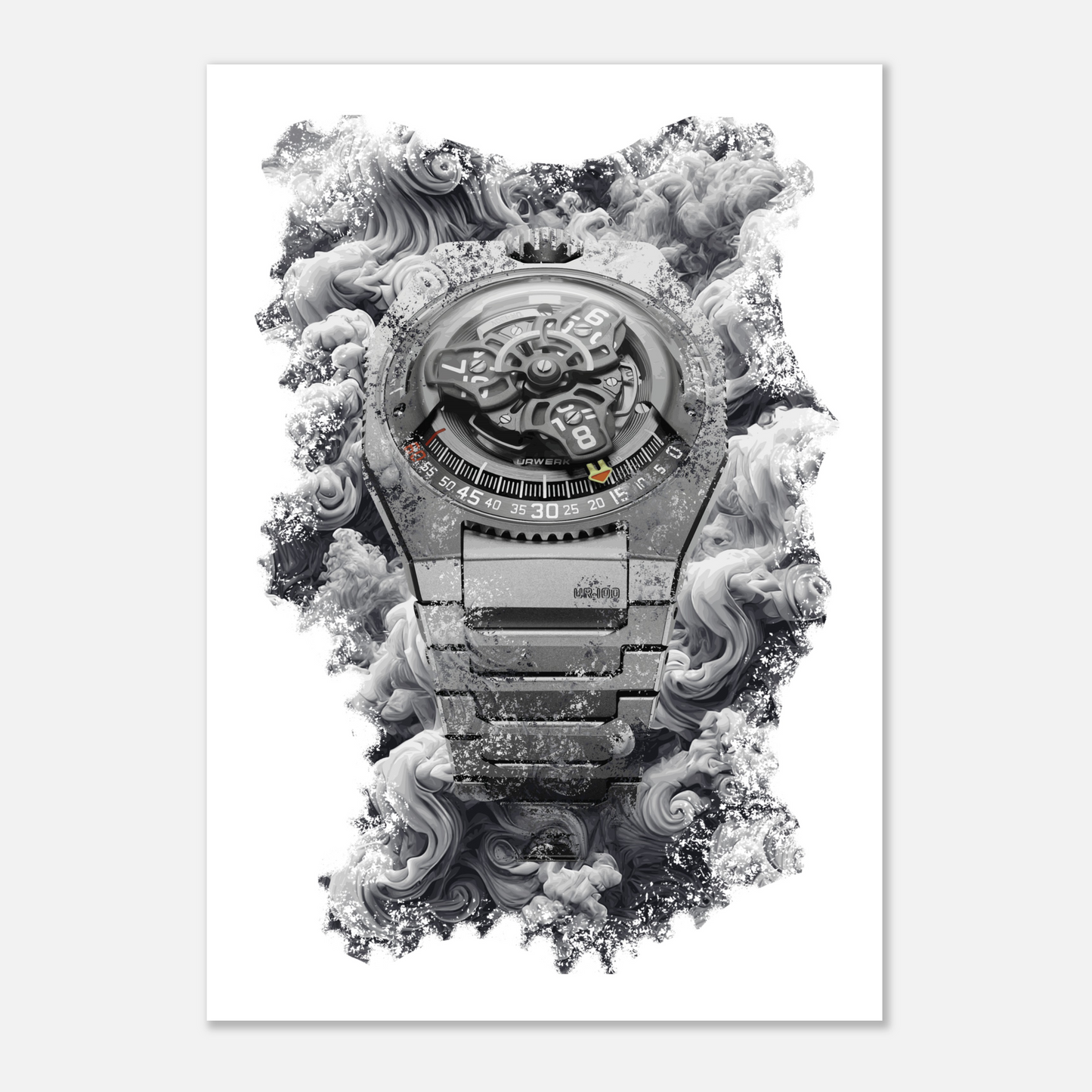 UR-100V Magic T Watch Art Print Poster