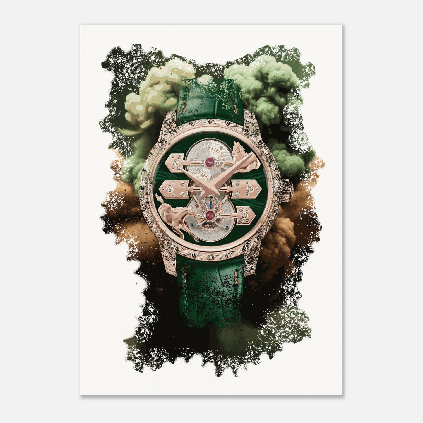 La Esmeralda Tourbillon “A Secret” Eternity Edition Ref. 99274-52-3162-5CC Watch Art Print Poster