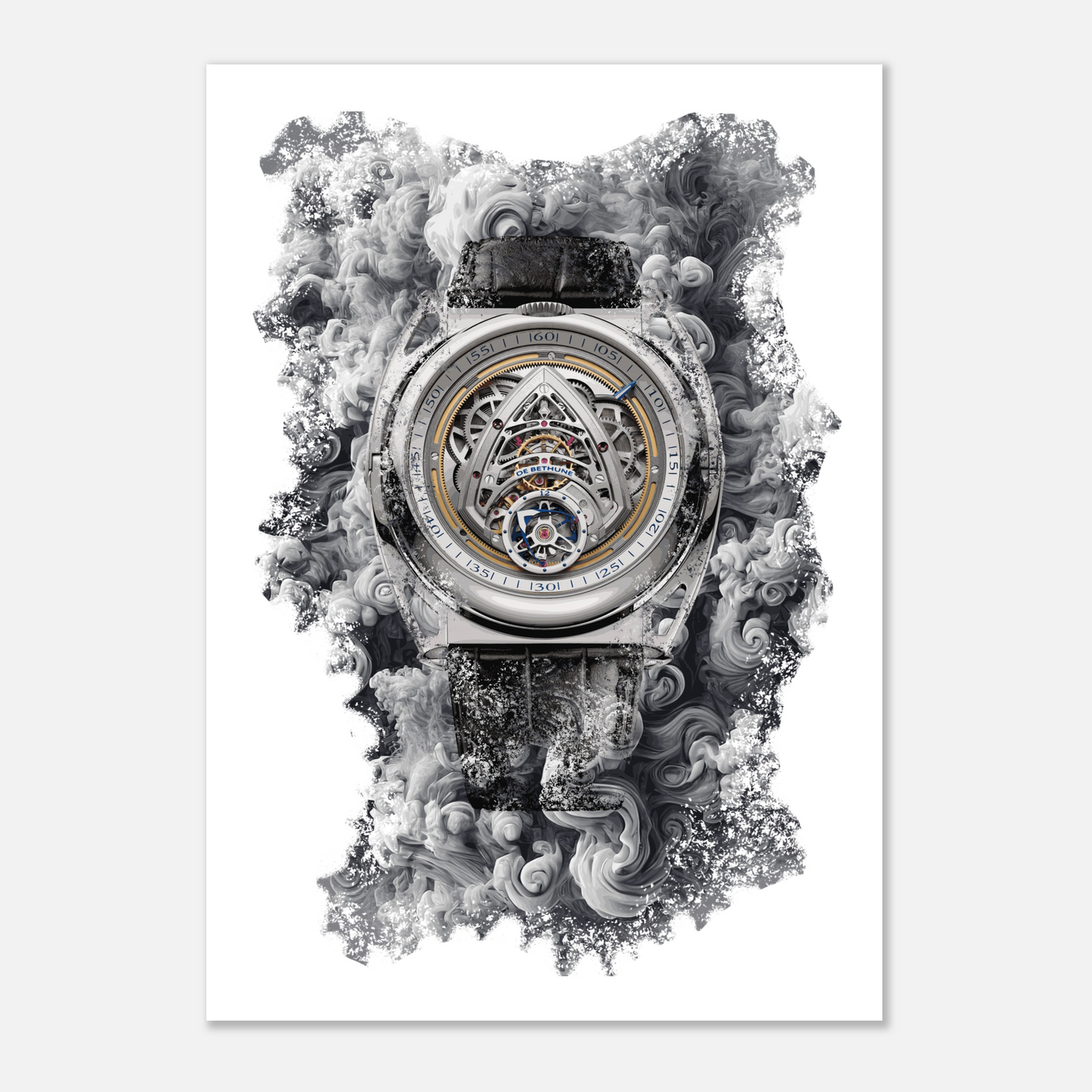 DB Kind of Two Jumping GMT Ref. DBK2V1 Watch Art Print Poster