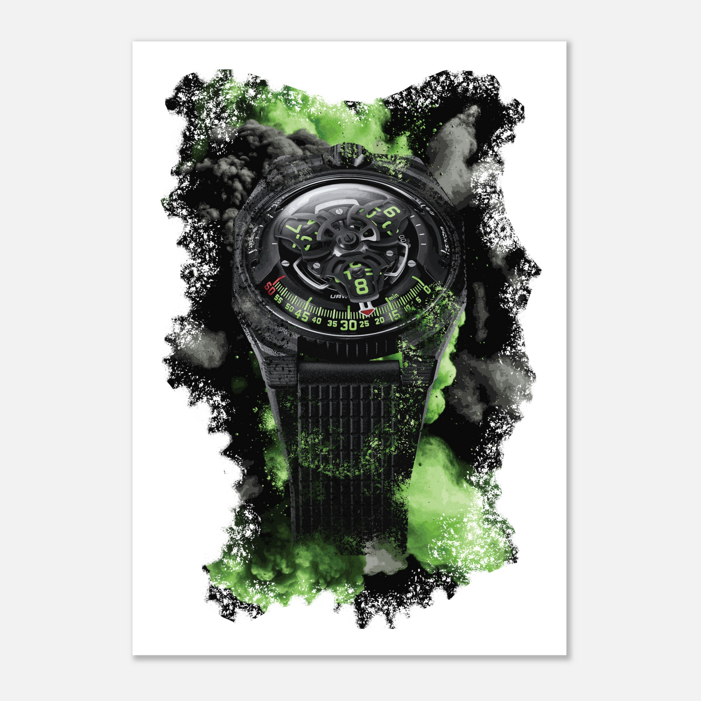UR-100V C52 Watch Art Print Poster