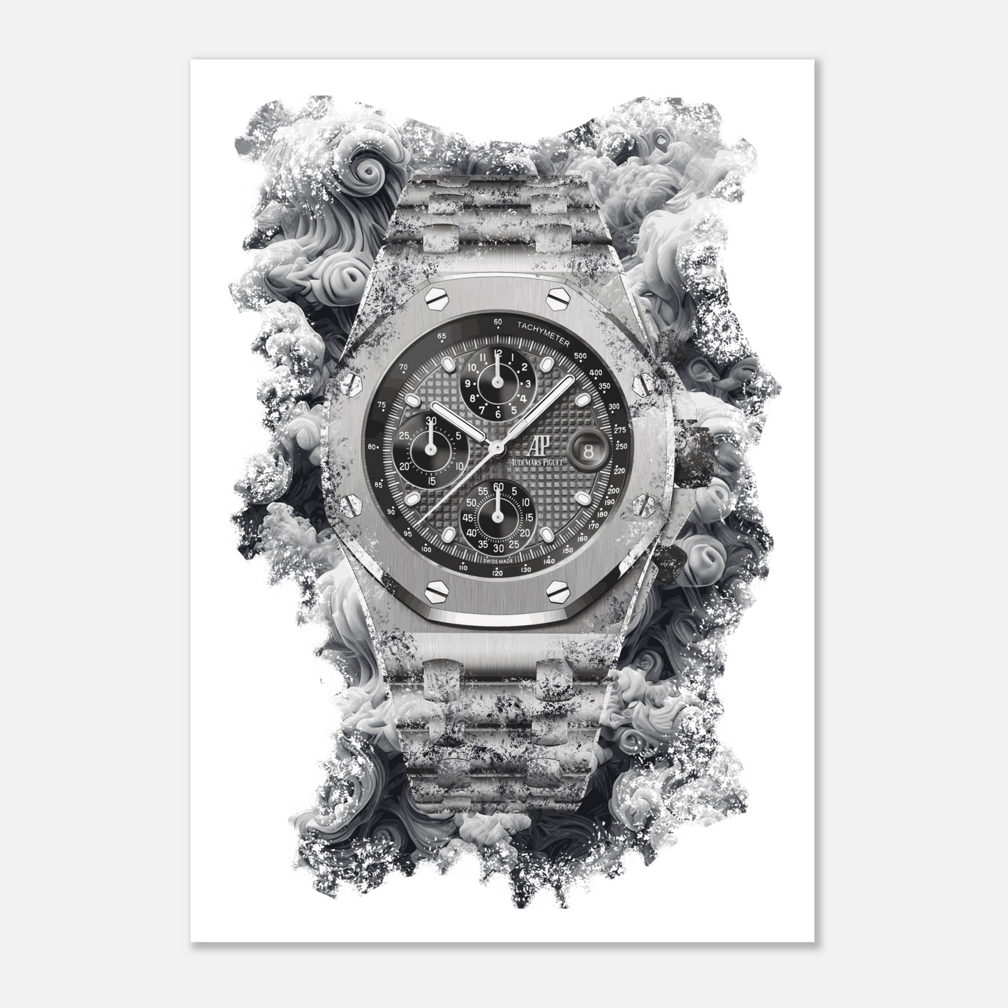 Royal Oak Offshore Selfwinding Chronograph Ref. 26238TI.OO.2000TI.01 Watch Art Print Poster