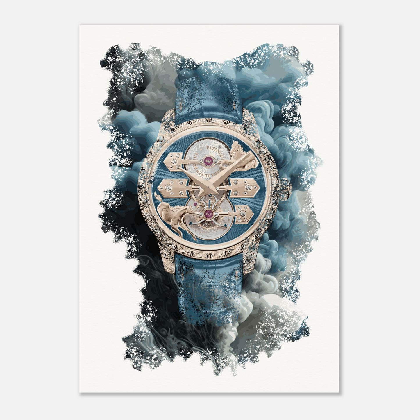 La Esmeralda Tourbillon “A Secret” Eternity Edition Ref. 99274-52-3131-5CC Watch Art Print Poster