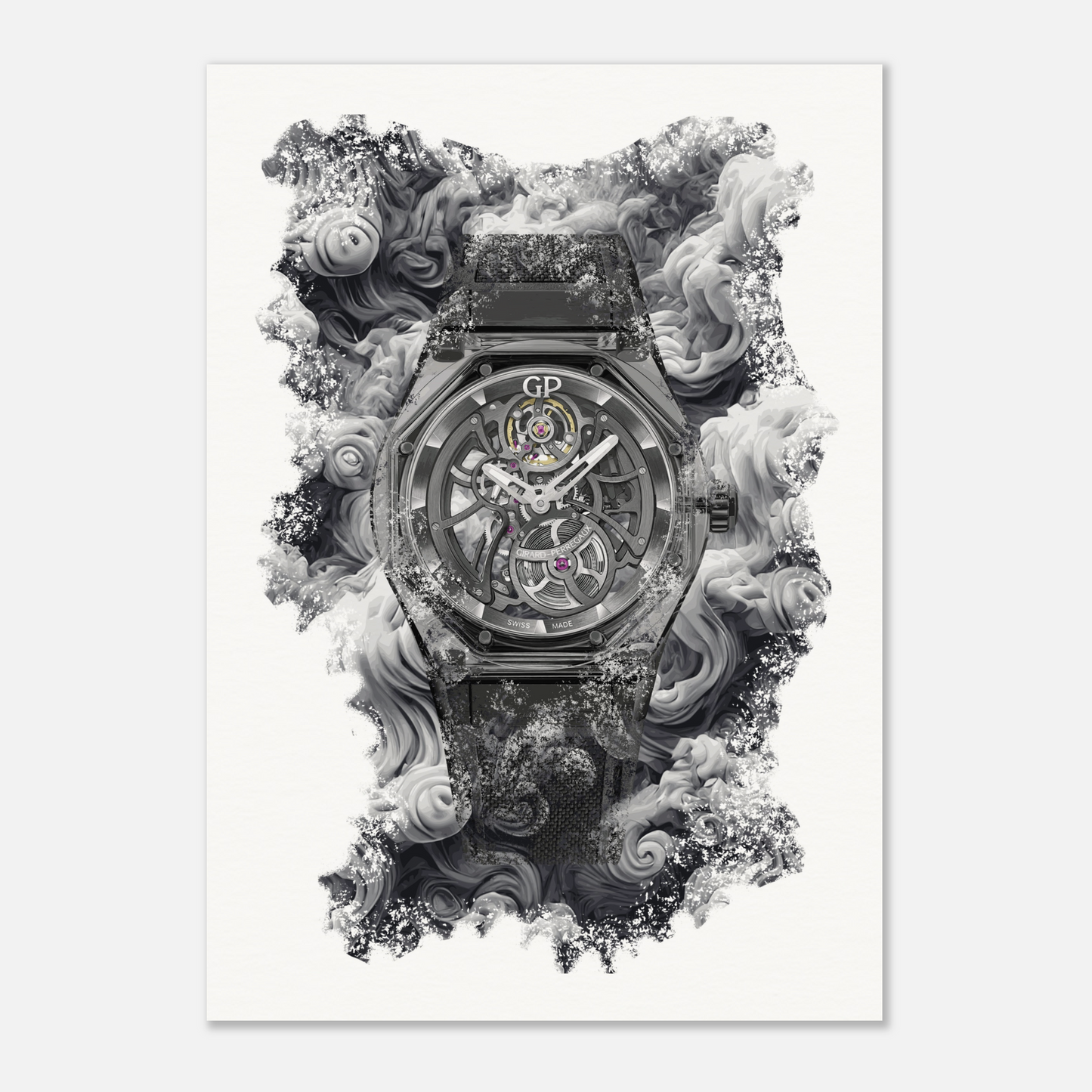 Laureato Absolute Light & Shade Ref. 81071-43-2022-1CX Watch Art Print Poster