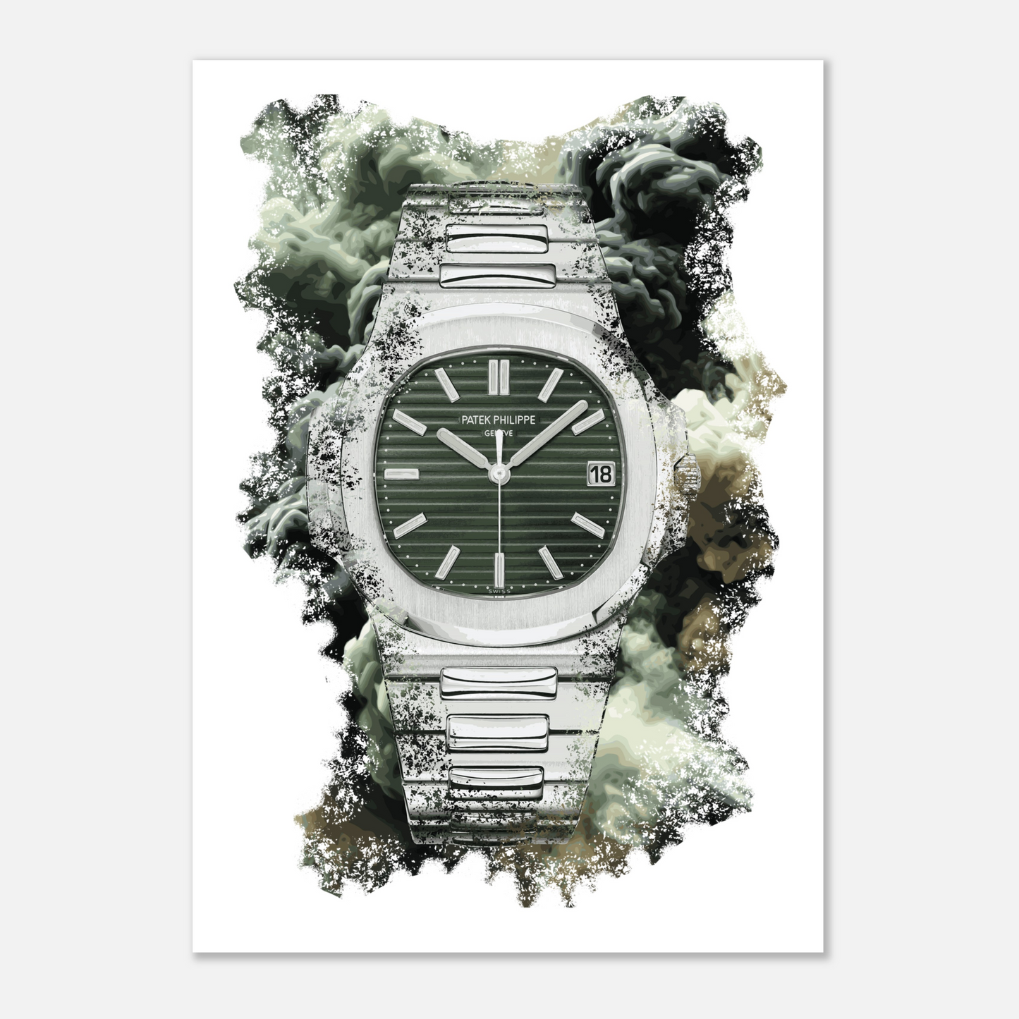 Nautilus Ref. 5711/1A-014 Watch Art Print Poster