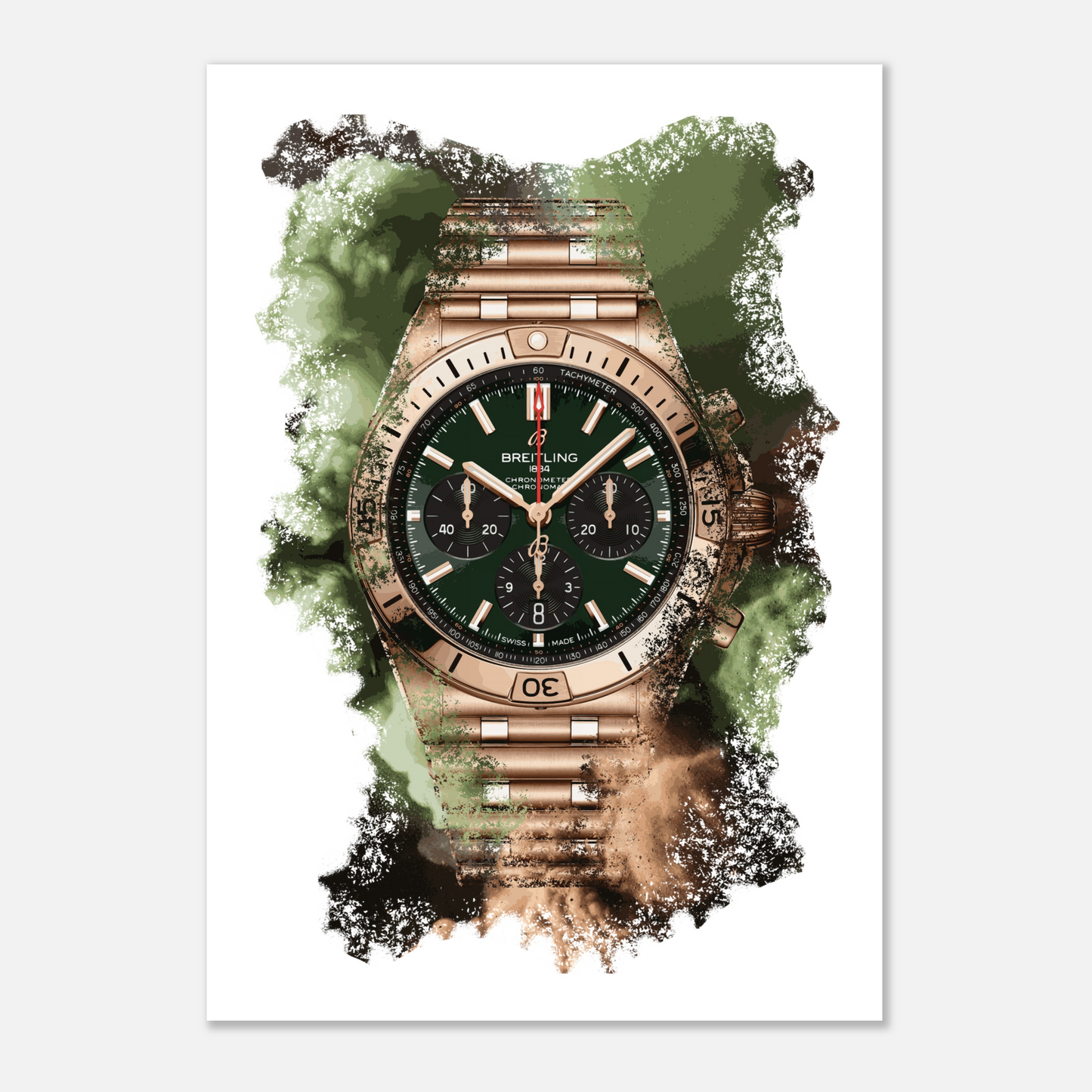 Chronomat B01 Ref. RB0134101L1R1 Watch Art Print Poster