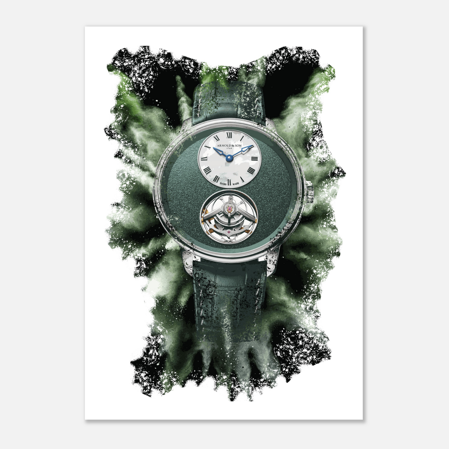 Ultrathin Tourbillon Platinum Ref. 1UTBR.XF01A.C208A Watch Art Print Poster