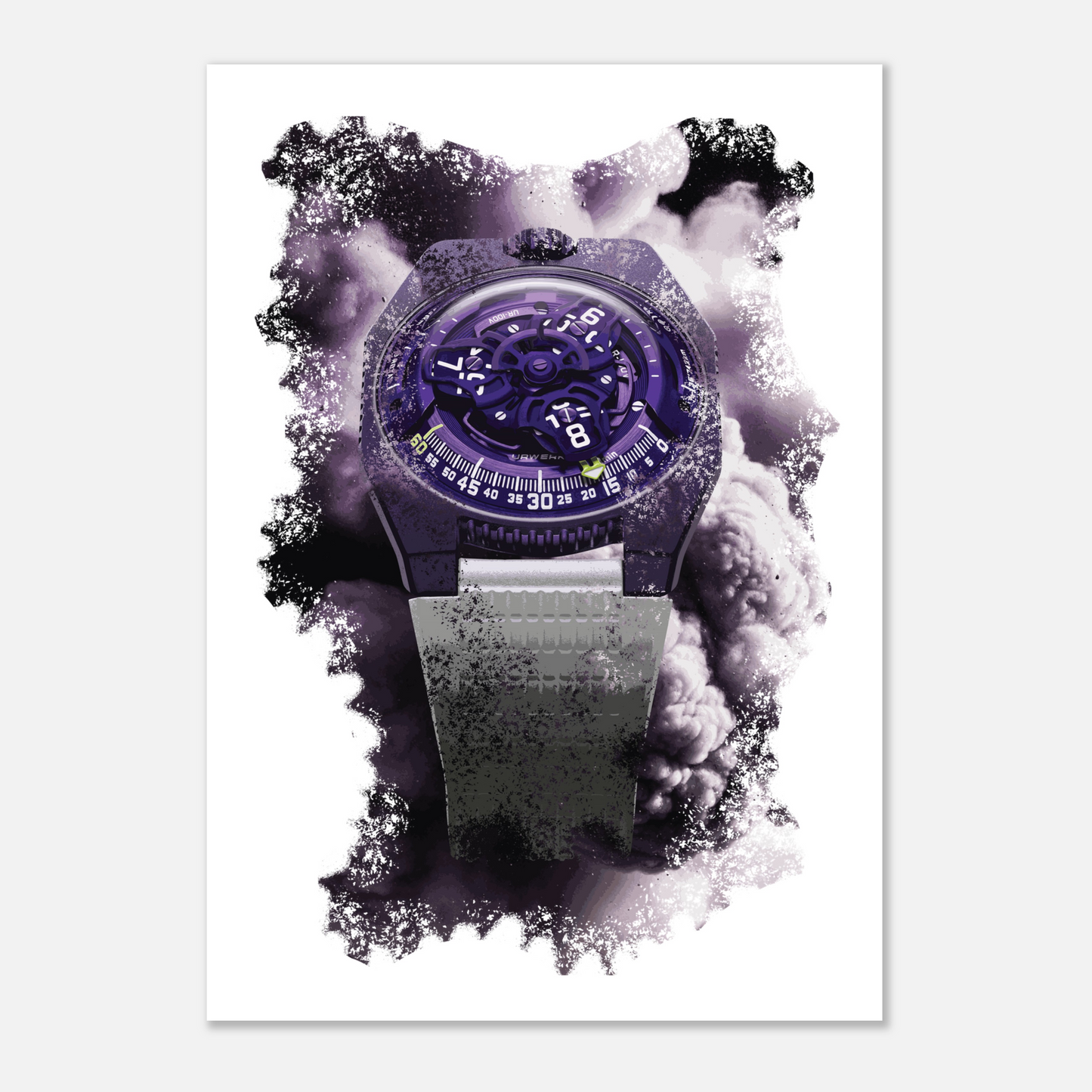 UR-100V UltraViolet Watch Art Print Poster