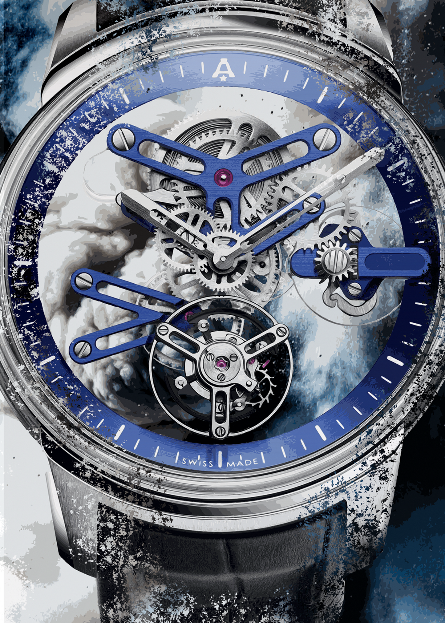 U20 Ultra-Skeleton Tourbillon Ref. 0TCAB.U01A Watch Art Print Poster