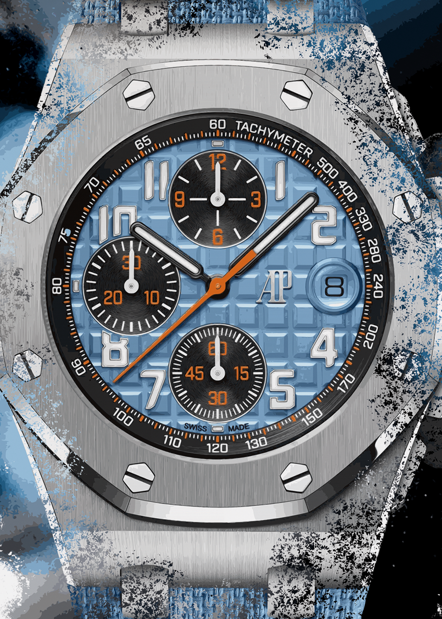 Royal Oak Offshore Selfwinding Chronograph Ref. 26238ST.OO.A340CA.01 Watch Art Print Poster