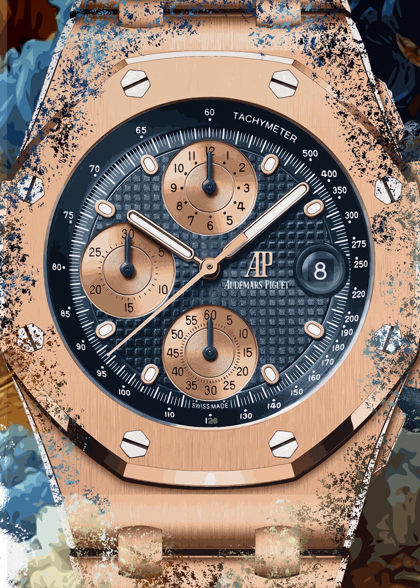 Royal Oak Offshore Selfwinding Chronograph Ref. 26238OR.OO.2000OR.01 Watch Art Print Poster