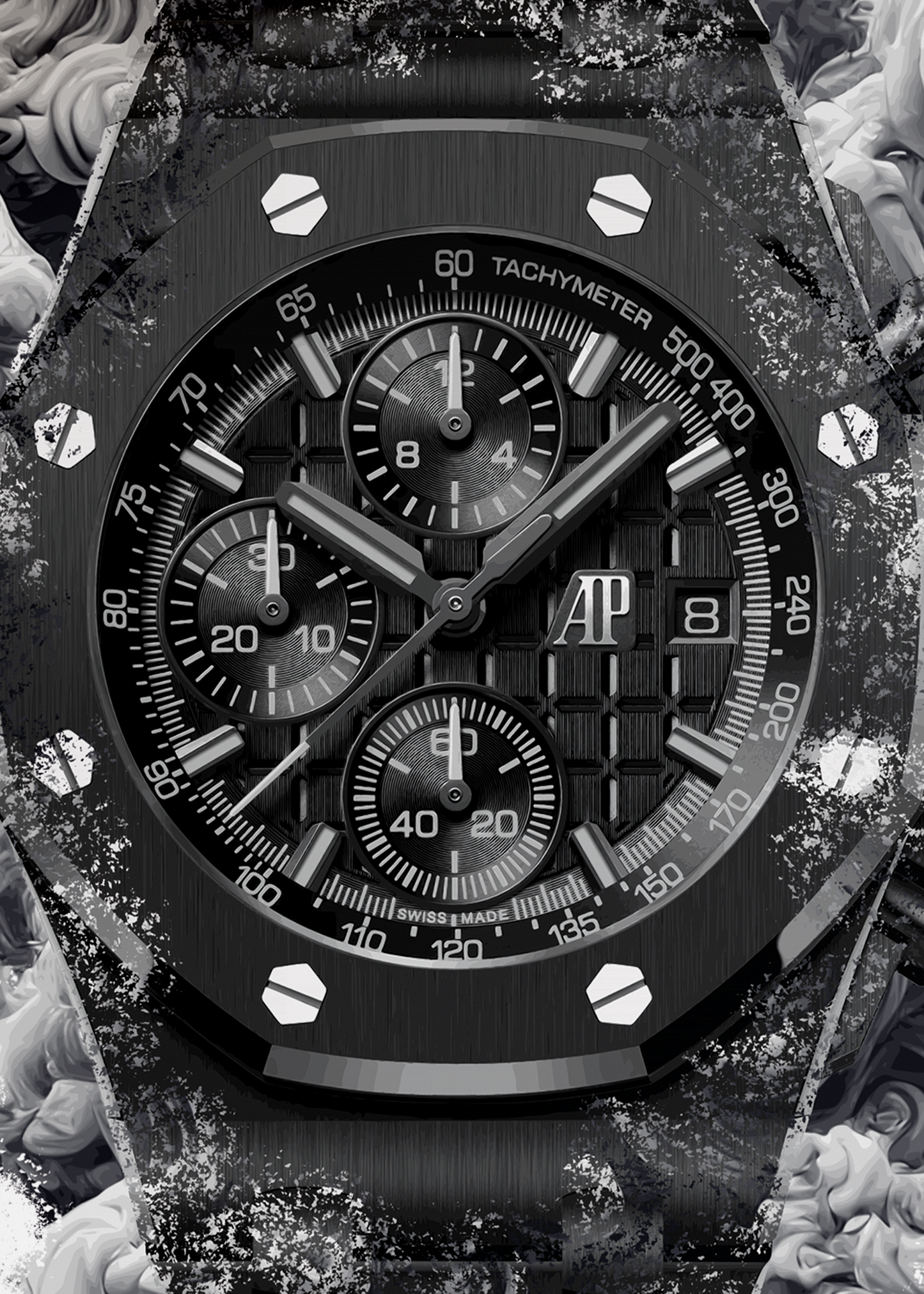 Royal Oak Offshore Selfwinding Chronograph Ref. 26238CE.OO.1300CE.02 Watch Art Print Poster
