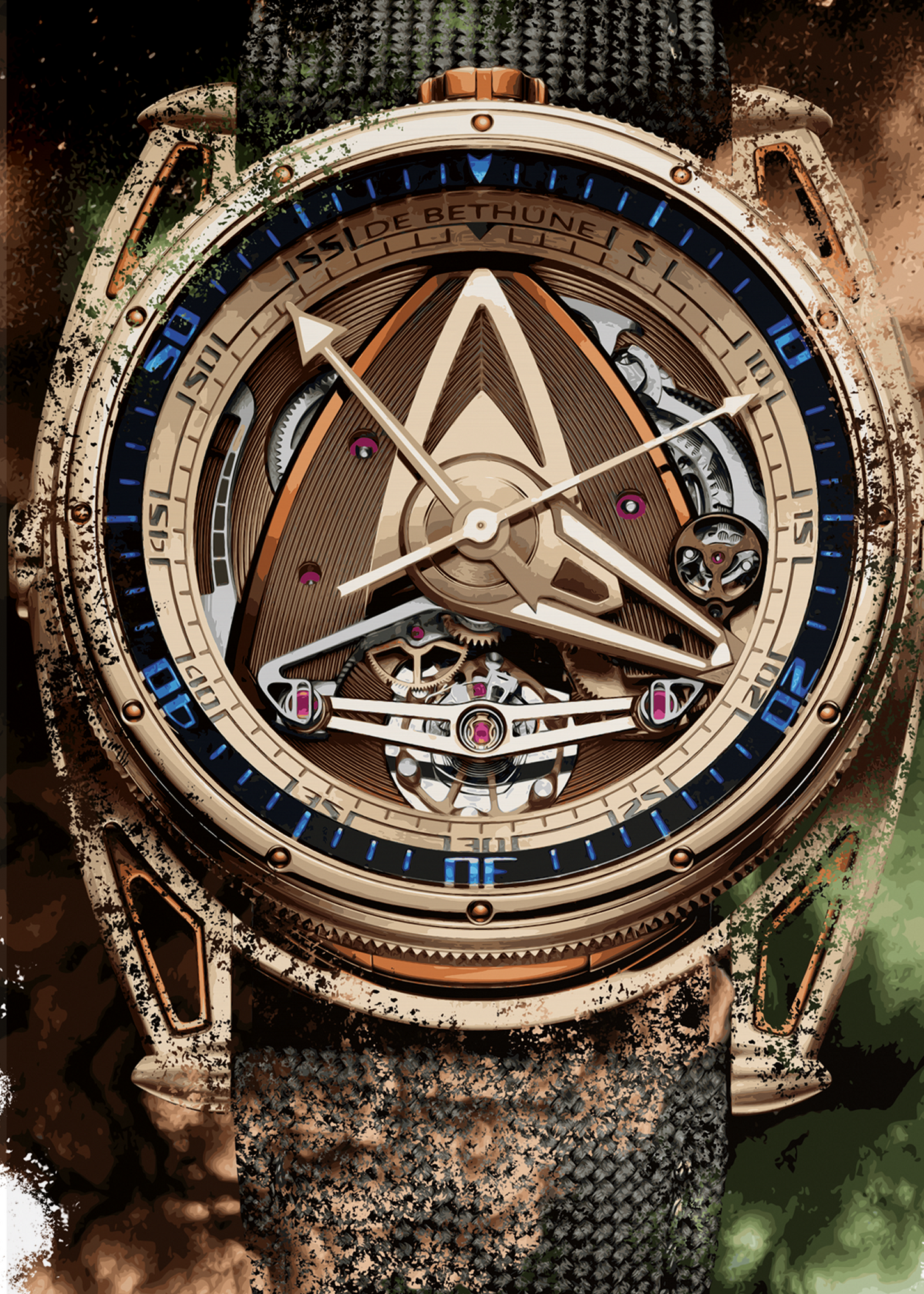 DB28GS “Yellow Submarine” Ref. DB28GFV2Y Watch Art Print Poster
