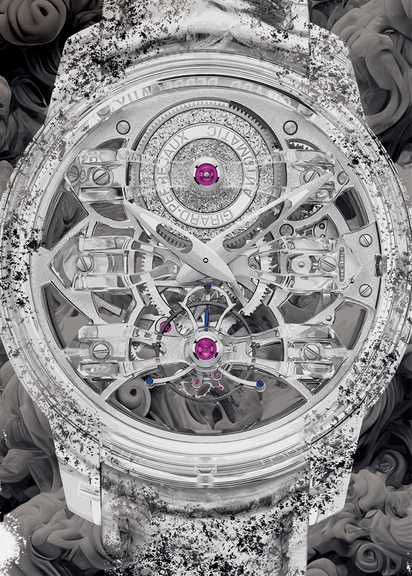 Bridges Quasar Light Ref. 99295-43-001-BA6A Watch Art Print Poster