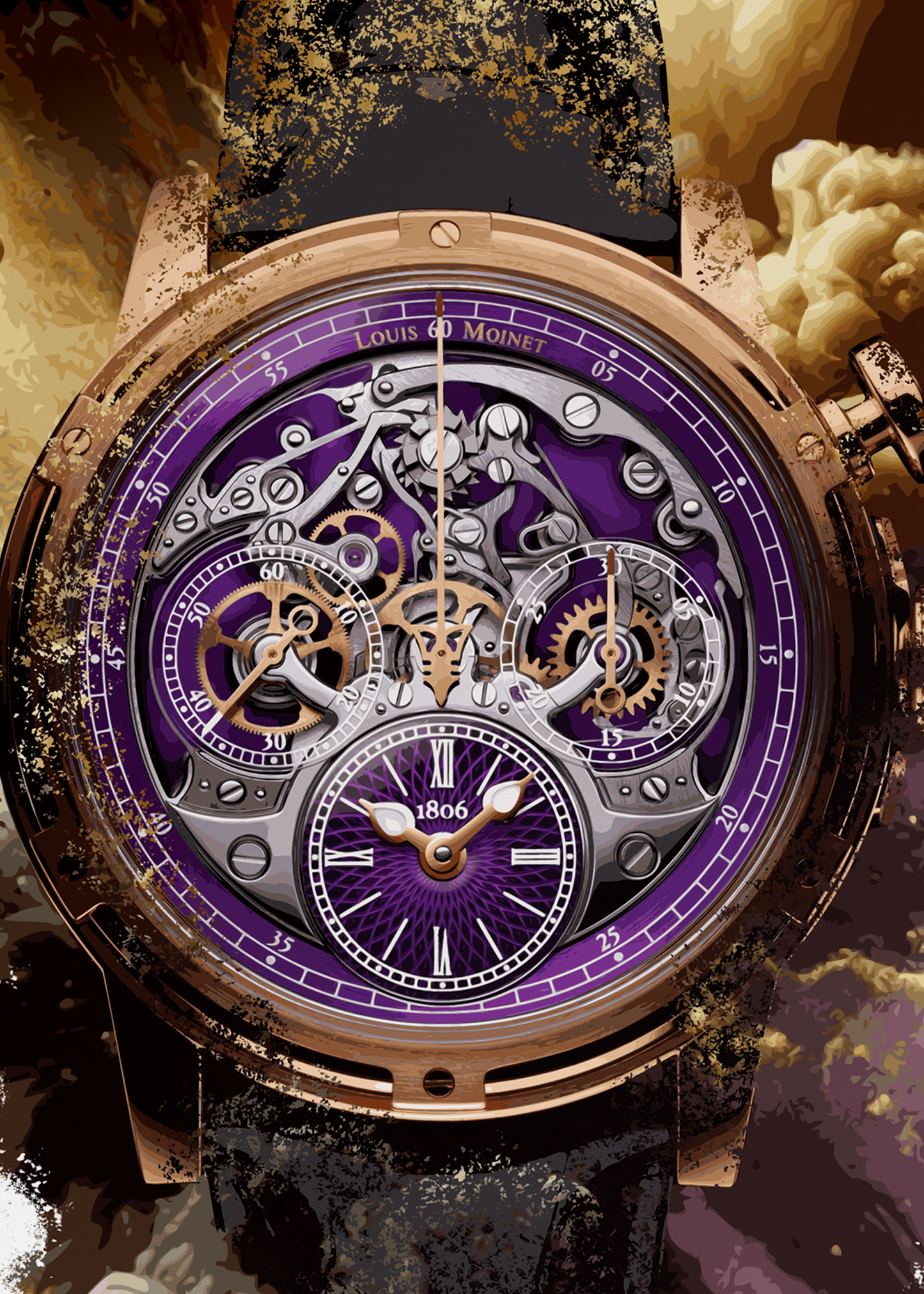 Memoris Ref. LM-79.50.17 Watch Art Print Poster