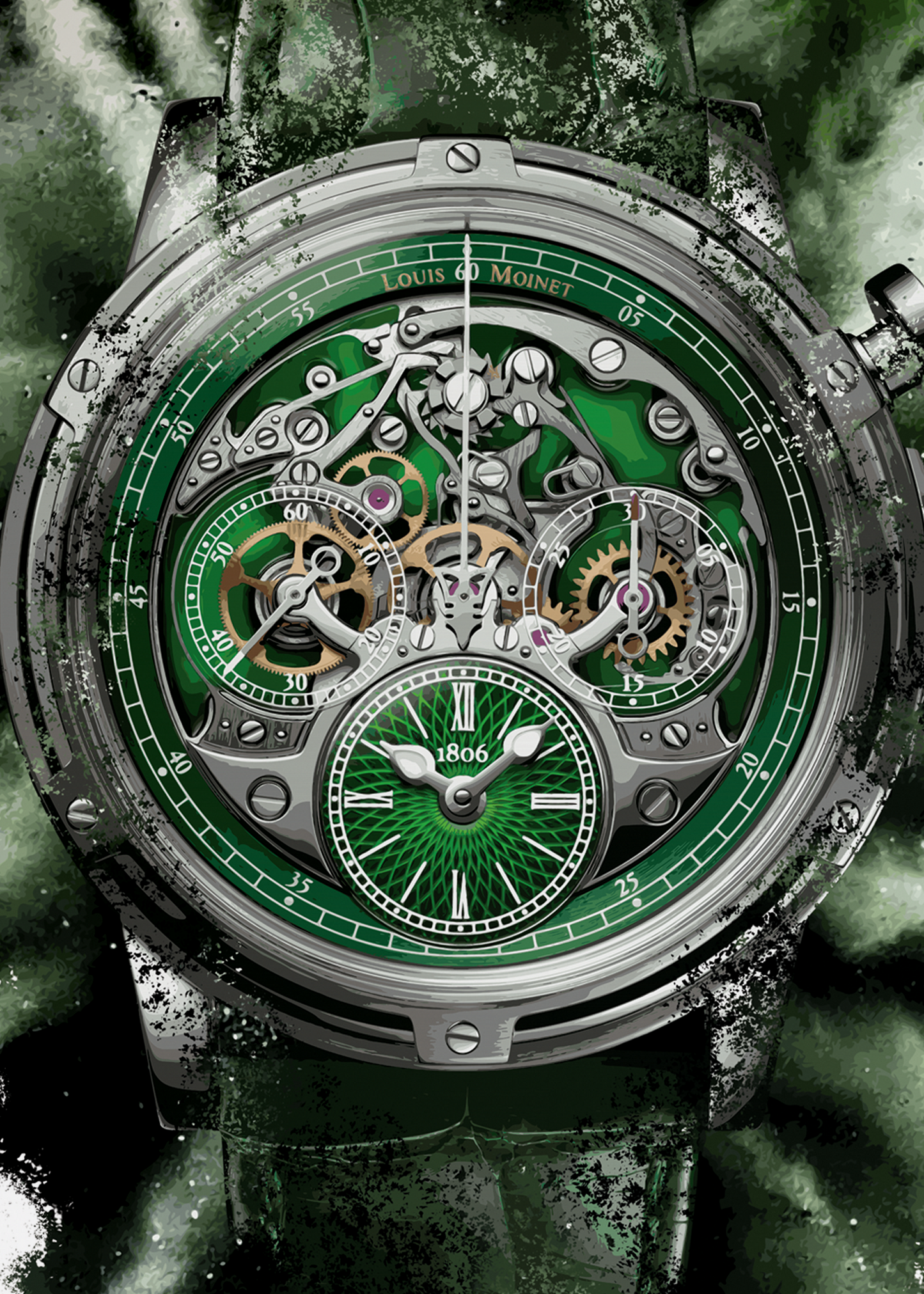 Memoris Superlight Ref. LM-79.20.31 Watch Art Print Poster