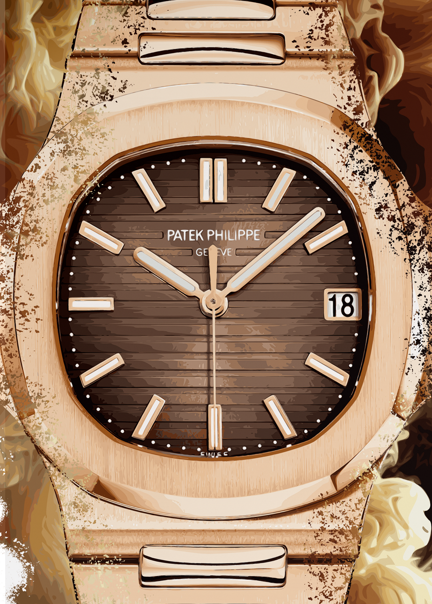 Nautilus Ref. 5711/1R-001 Watch Art Print Poster