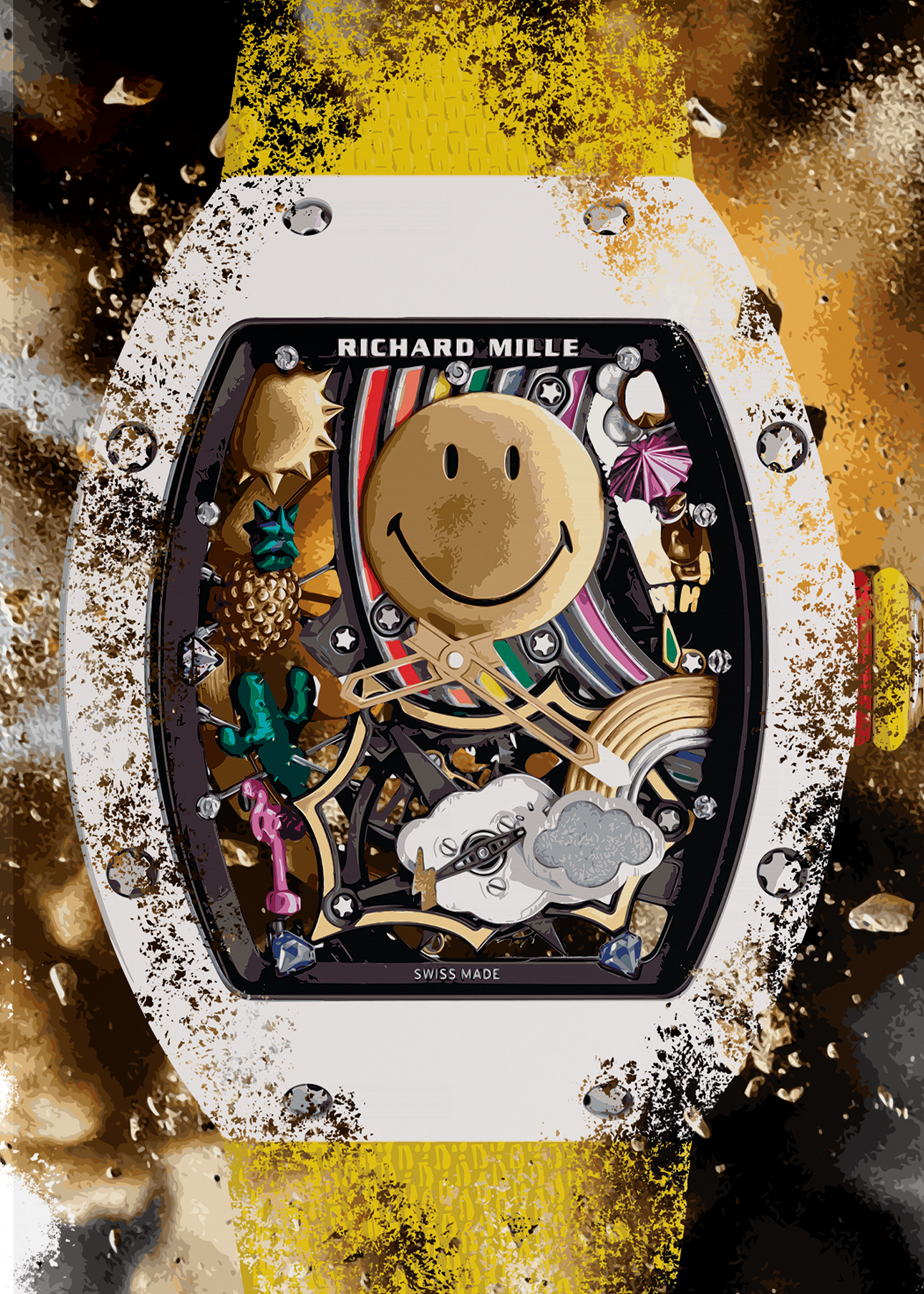 RM 88 Tourbillon Smiley Watch Art Print Poster