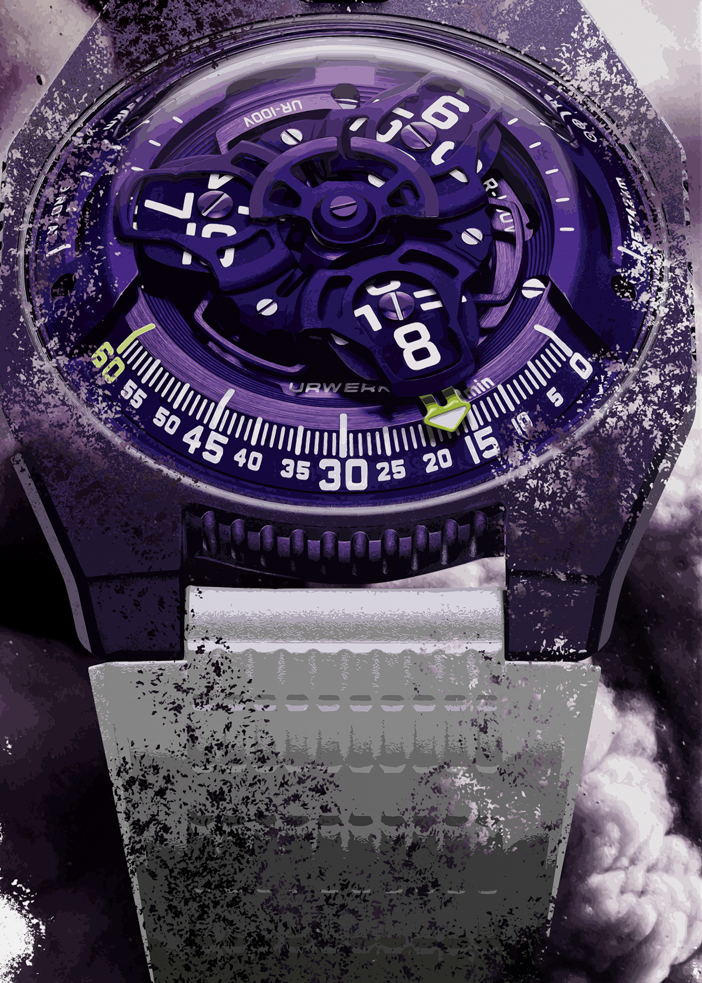 UR-100V UltraViolet Watch Art Print Poster