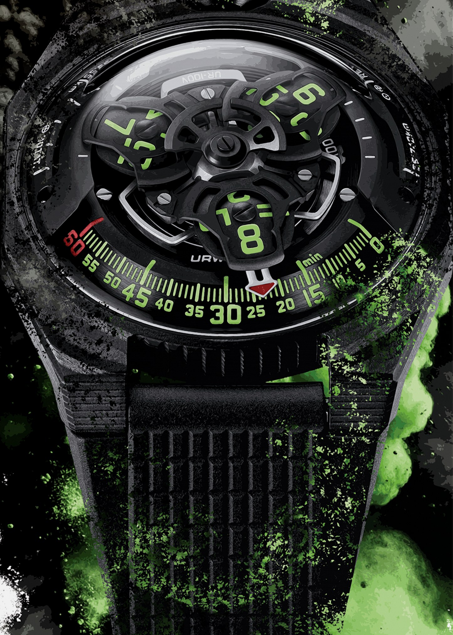 UR-100V C52 Watch Art Print Poster