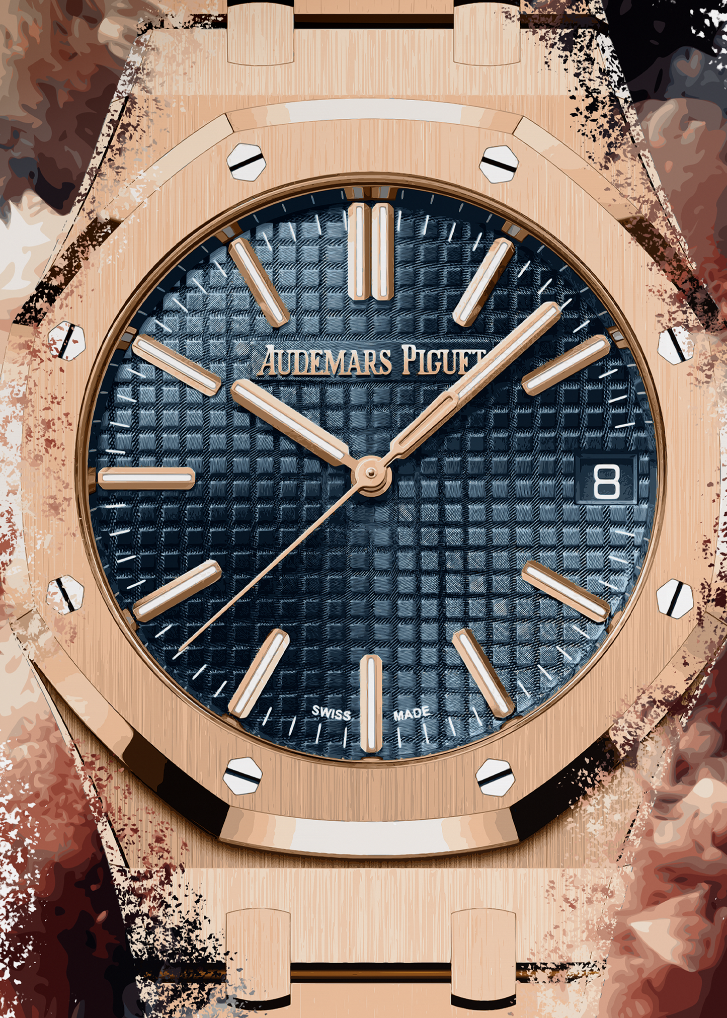 Royal Oak Ref. 15510OR.OO.1320OR.03 Watch Art Print Poster