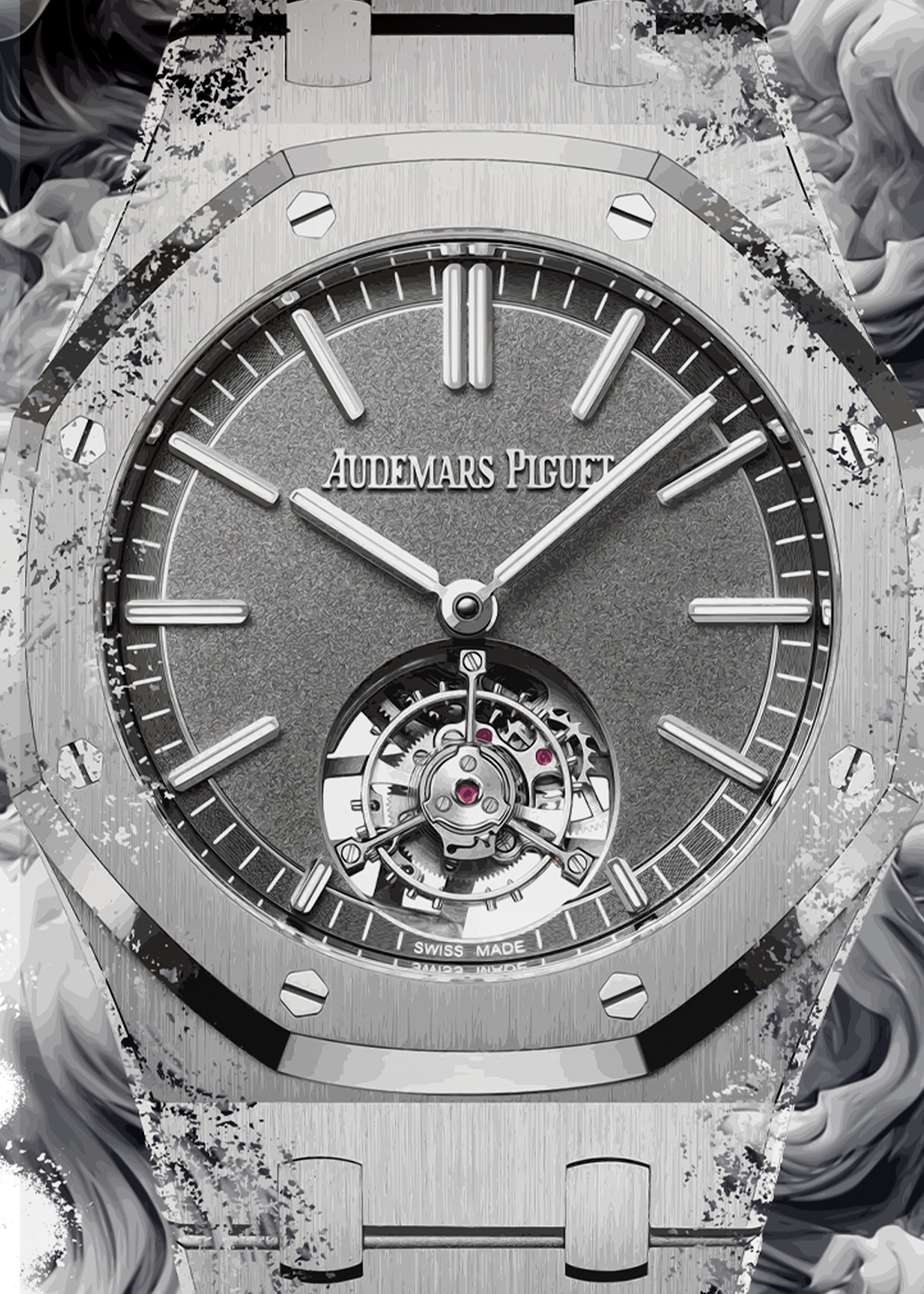 Royal Oak Ref. 26530TI.OO.1220TI.01 Watch Art Print Poster