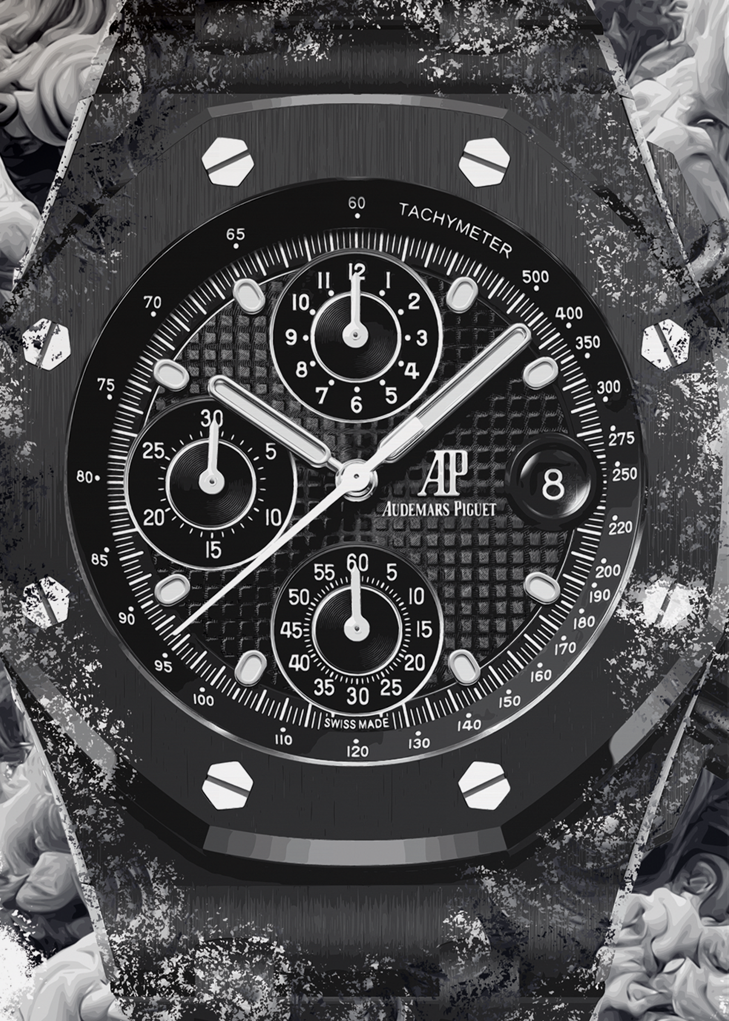 Royal Oak Offshore Selfwinding Chronograph Ref. 26238CE.OO.1300CE.01 Watch Art Print Poster