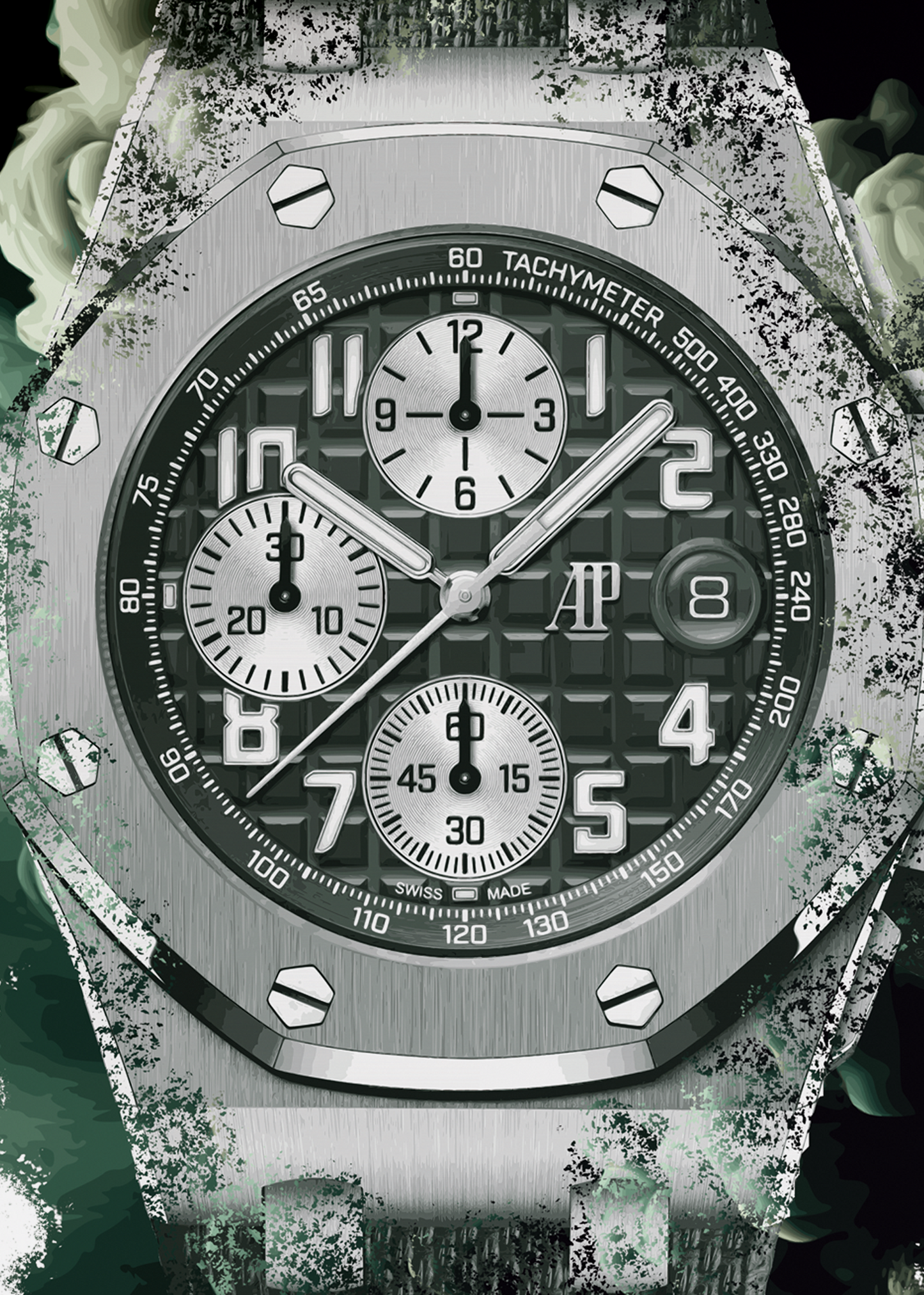 Royal Oak Offshore Selfwinding Chronograph Ref. 26238TI.OO.A056CA.01 Watch Art Print Poster
