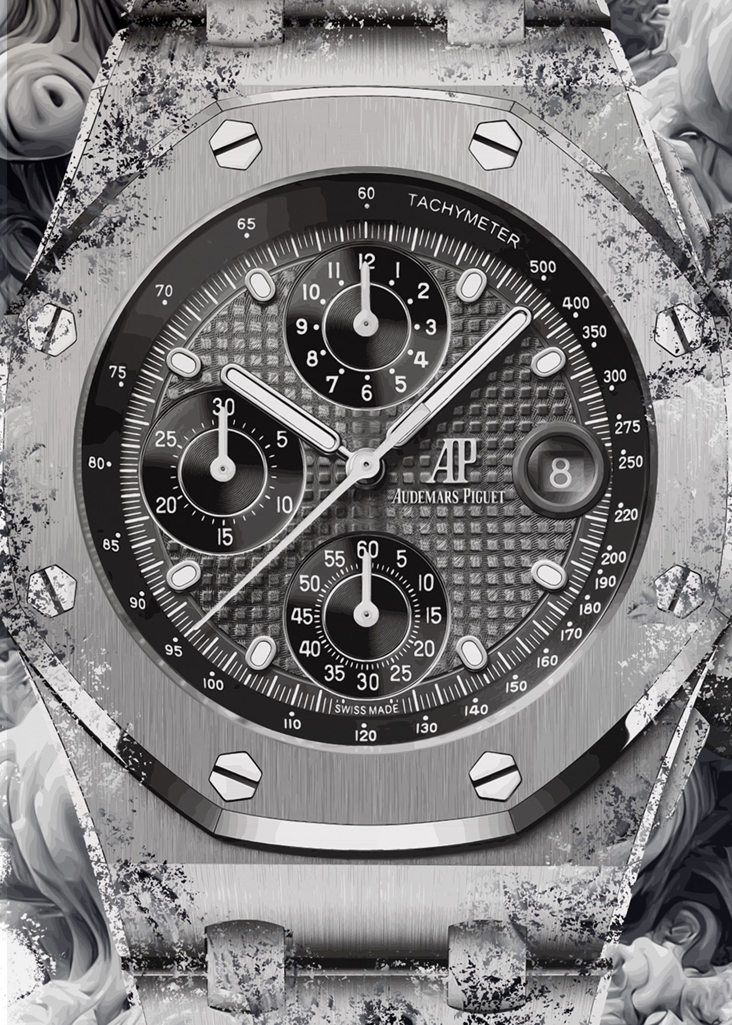 Royal Oak Offshore Selfwinding Chronograph Ref. 26238TI.OO.2000TI.01 Watch Art Print Poster