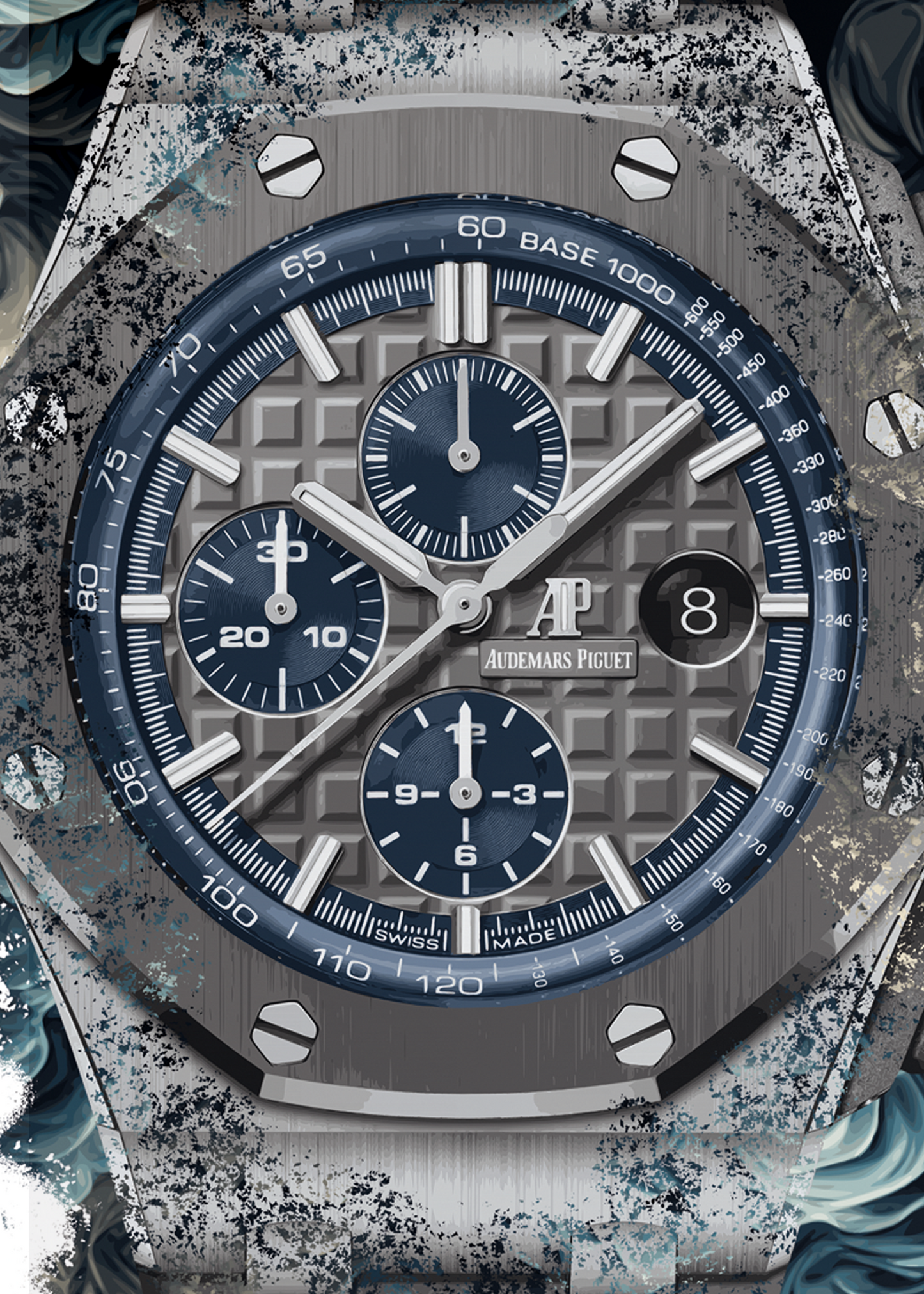 Royal Oak Offshore Selfwinding Chronograph Ref. 26400IO.OO.A004CA.02 Watch Art Print Poster