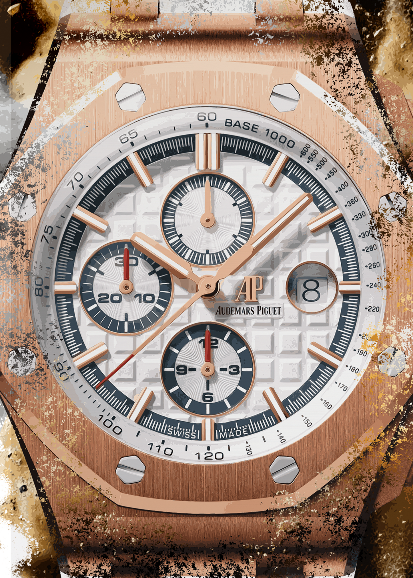 Royal Oak Offshore CHRONOGRAPH SUMMER EDITION 2017 Ref. 26408OR.OO.A010CA.01 Watch Art Print Poster