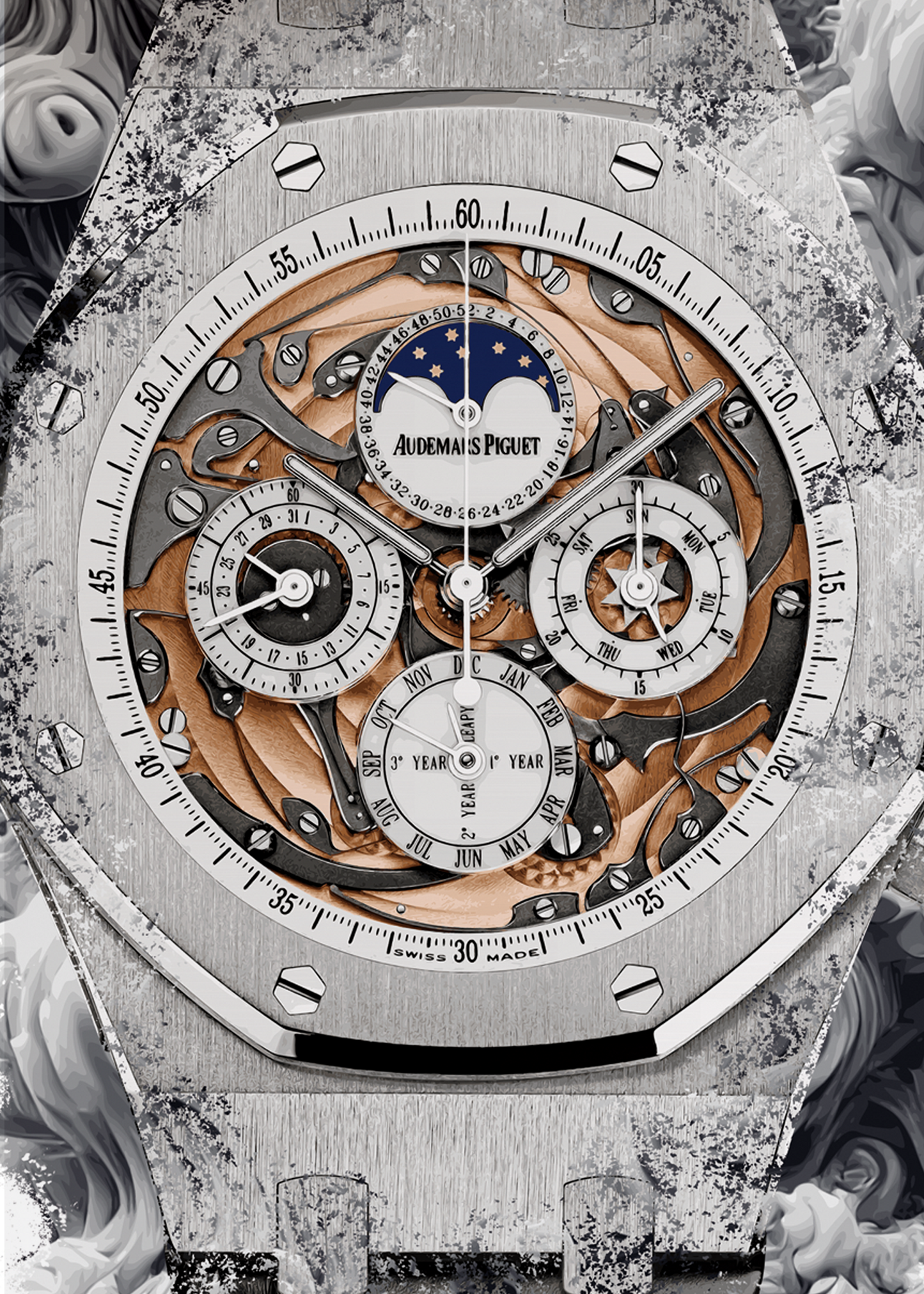 Royal Oak Grande Complication Ref. 26552BC.OO.D002CR.01 Watch Art Print Poster
