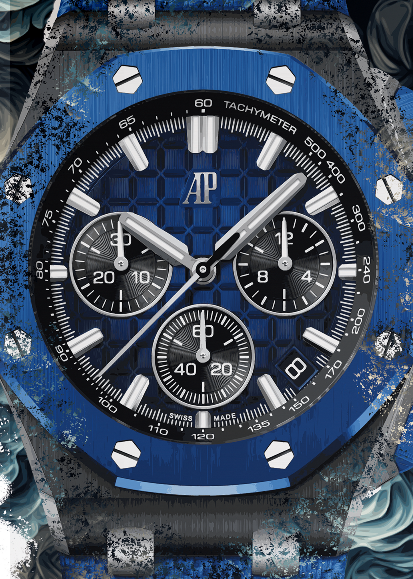 Royal Oak Offshore Selfwinding Chronograph Ref. 26420CE.OO.A043VE.01 Watch Art Print Poster