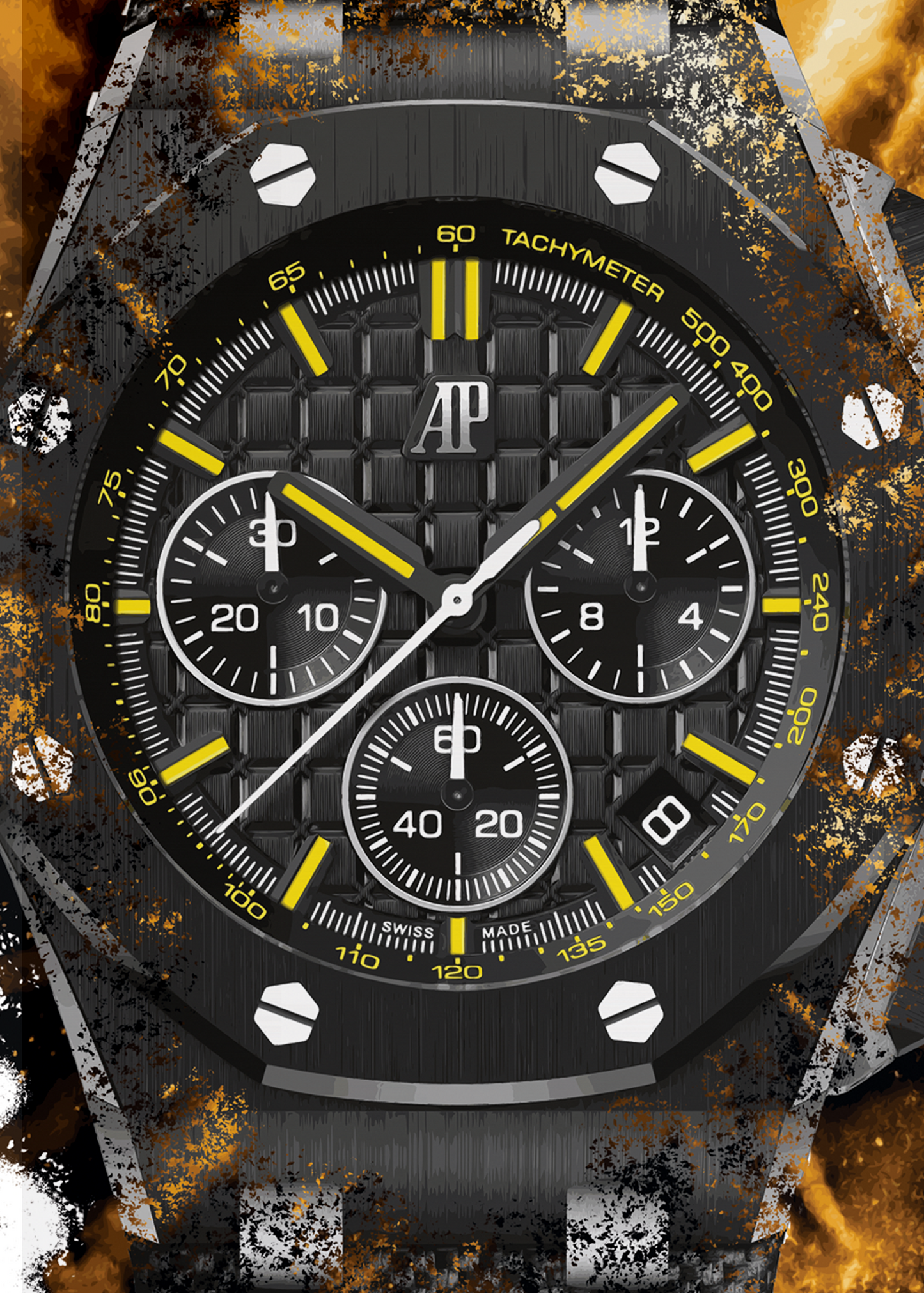 Royal Oak Offshore Selfwinding Chronograph Ref. 26420CE.OO.A005VE.01 Watch Art Print Poster