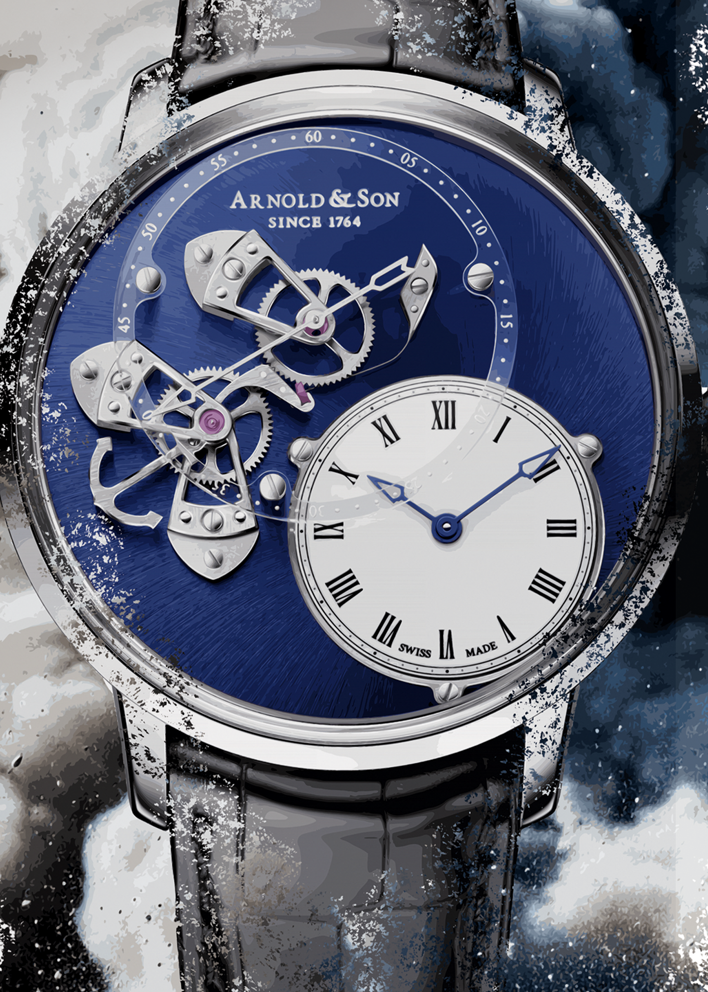 DSTB Steel Ref. 1ATAS.U01A.C121S Watch Art Print Poster