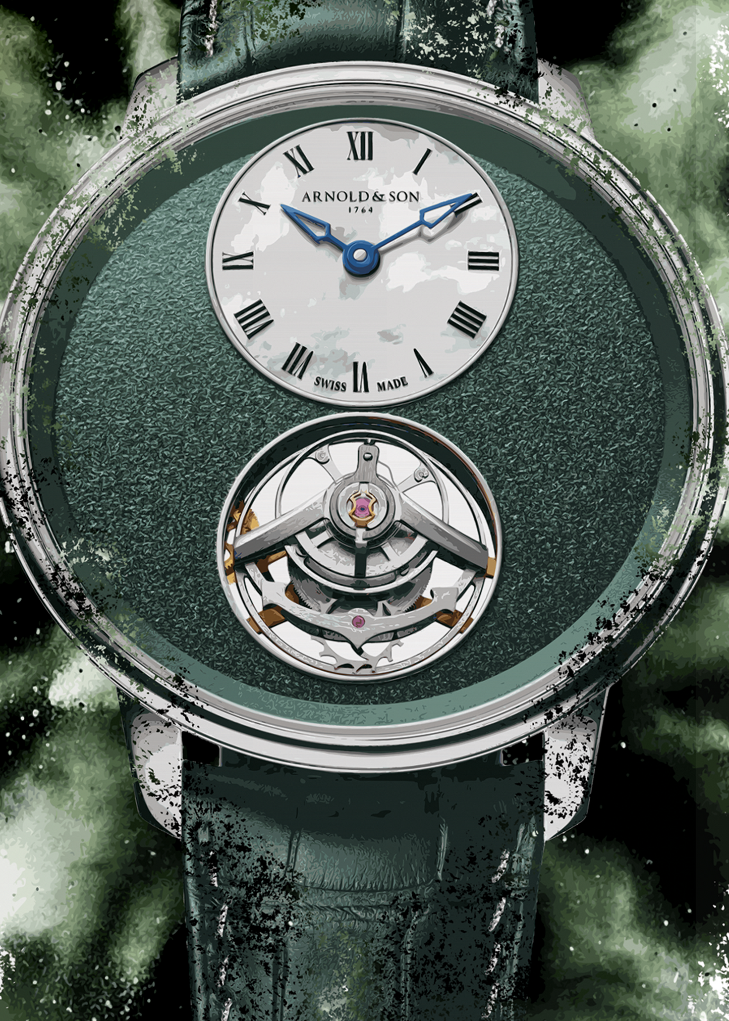 Ultrathin Tourbillon Platinum Ref. 1UTBR.XF01A.C208A Watch Art Print Poster