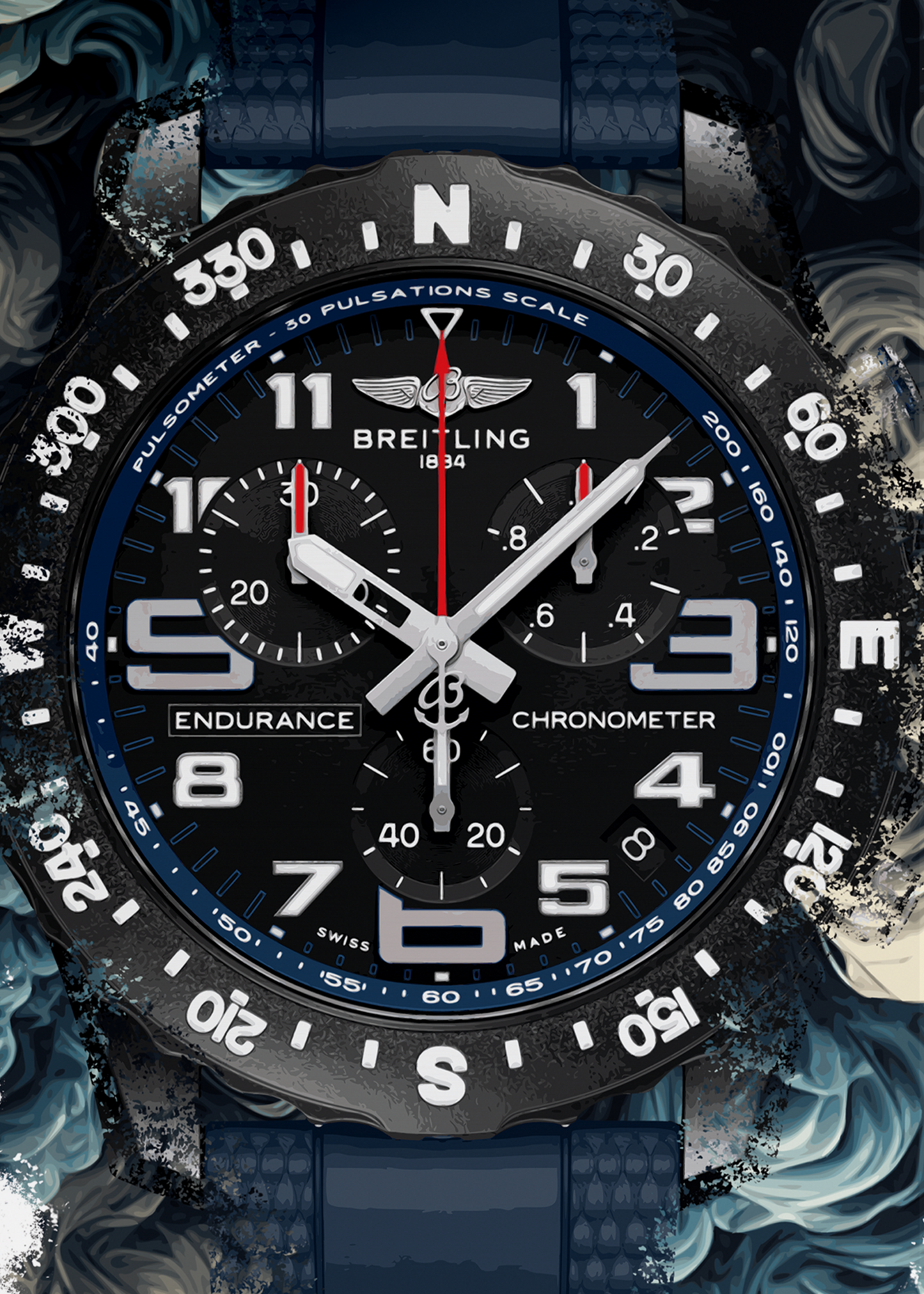 Endurance Pro Ref. X82310D51B1S2 Watch Art Print Poster