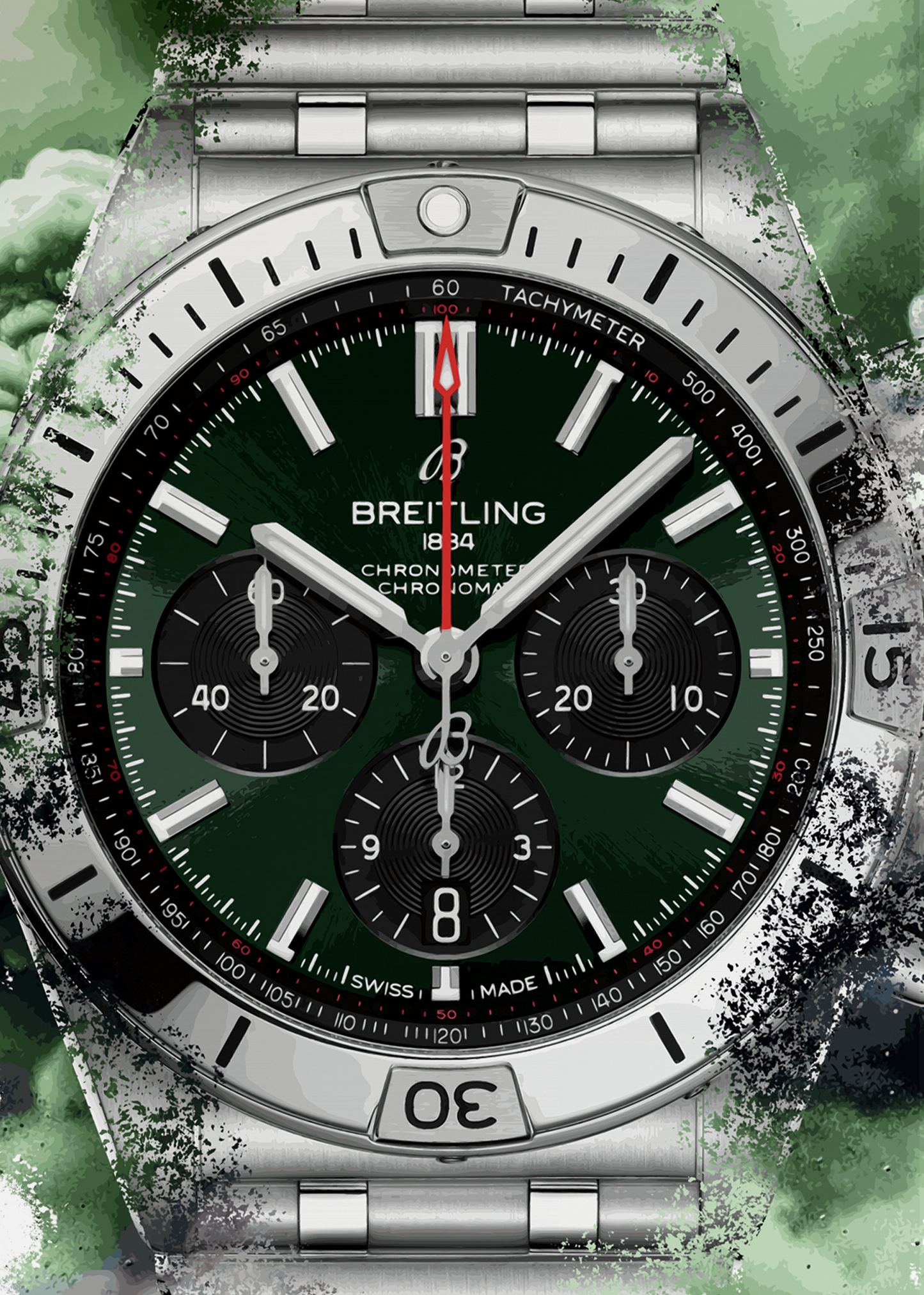 Chronomat B01 Ref. AB0134101L2A1 Watch Art Print Poster
