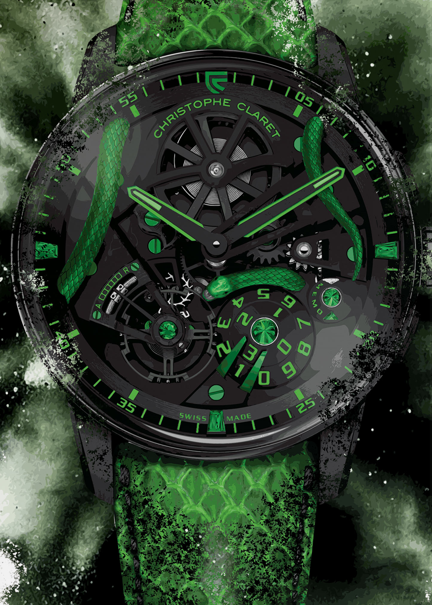 Maestro Ref. MTR.DMC16.230-258 Watch Art Print Poster