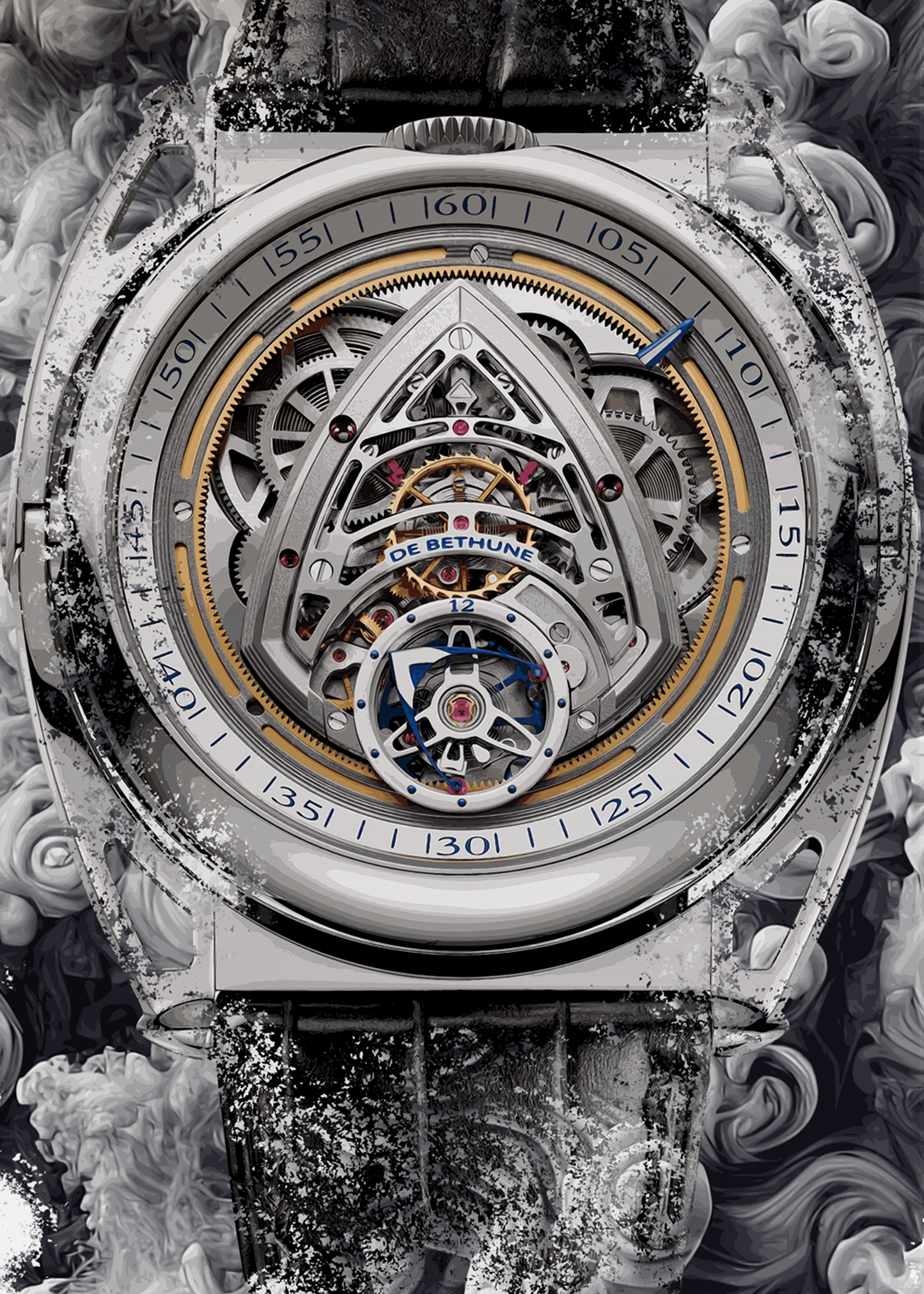 DB Kind of Two Jumping GMT Ref. DBK2V1 Watch Art Print Poster