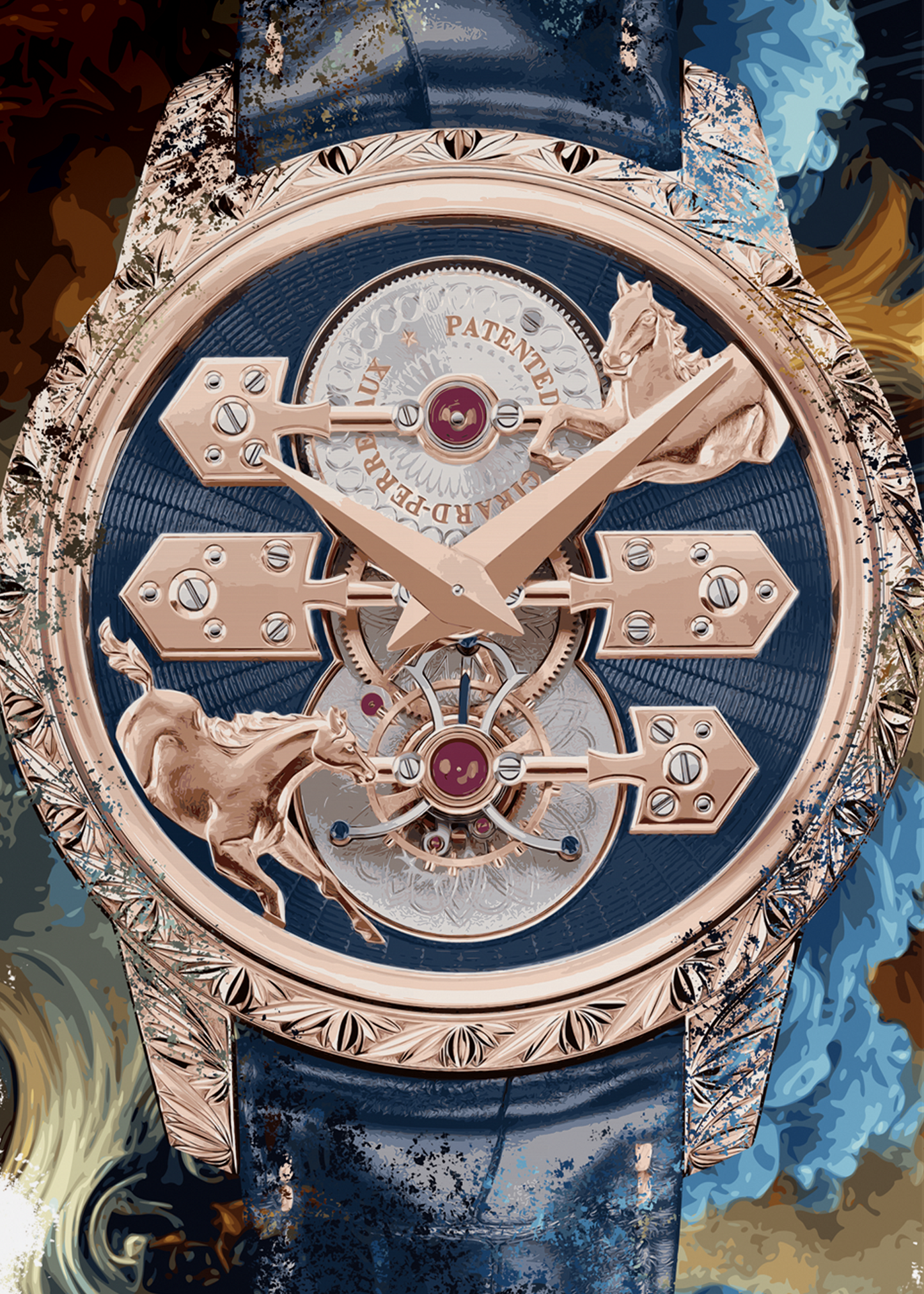 La Esmeralda Tourbillon “A Secret” Eternity Edition Ref. 99274-52-000-BA6A Watch Art Print Poster