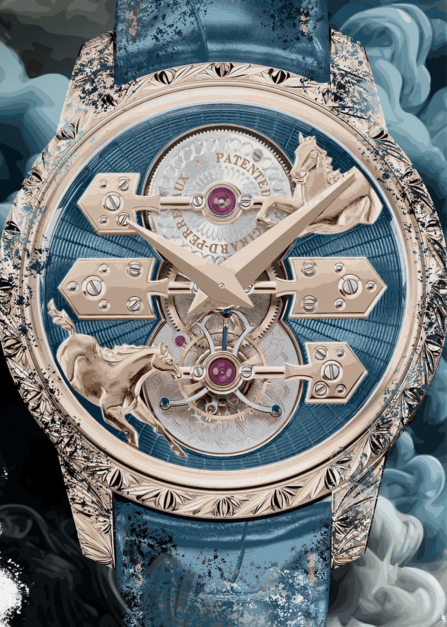 La Esmeralda Tourbillon “A Secret” Eternity Edition Ref. 99274-52-3131-5CC Watch Art Print Poster
