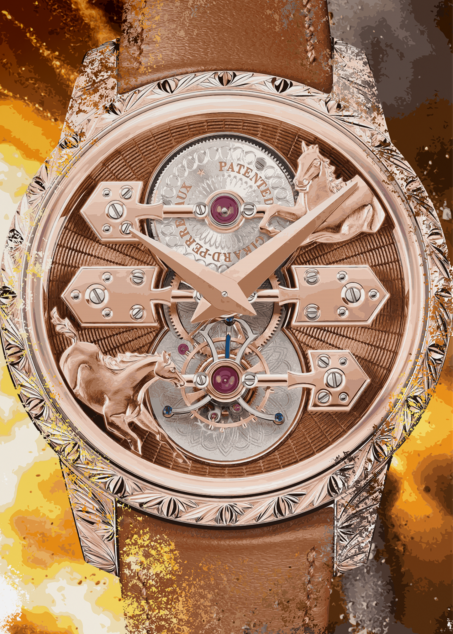 La Esmeralda Tourbillon “A Secret” Eternity Edition Ref. 99274-52-3423-5CC Watch Art Print Poster