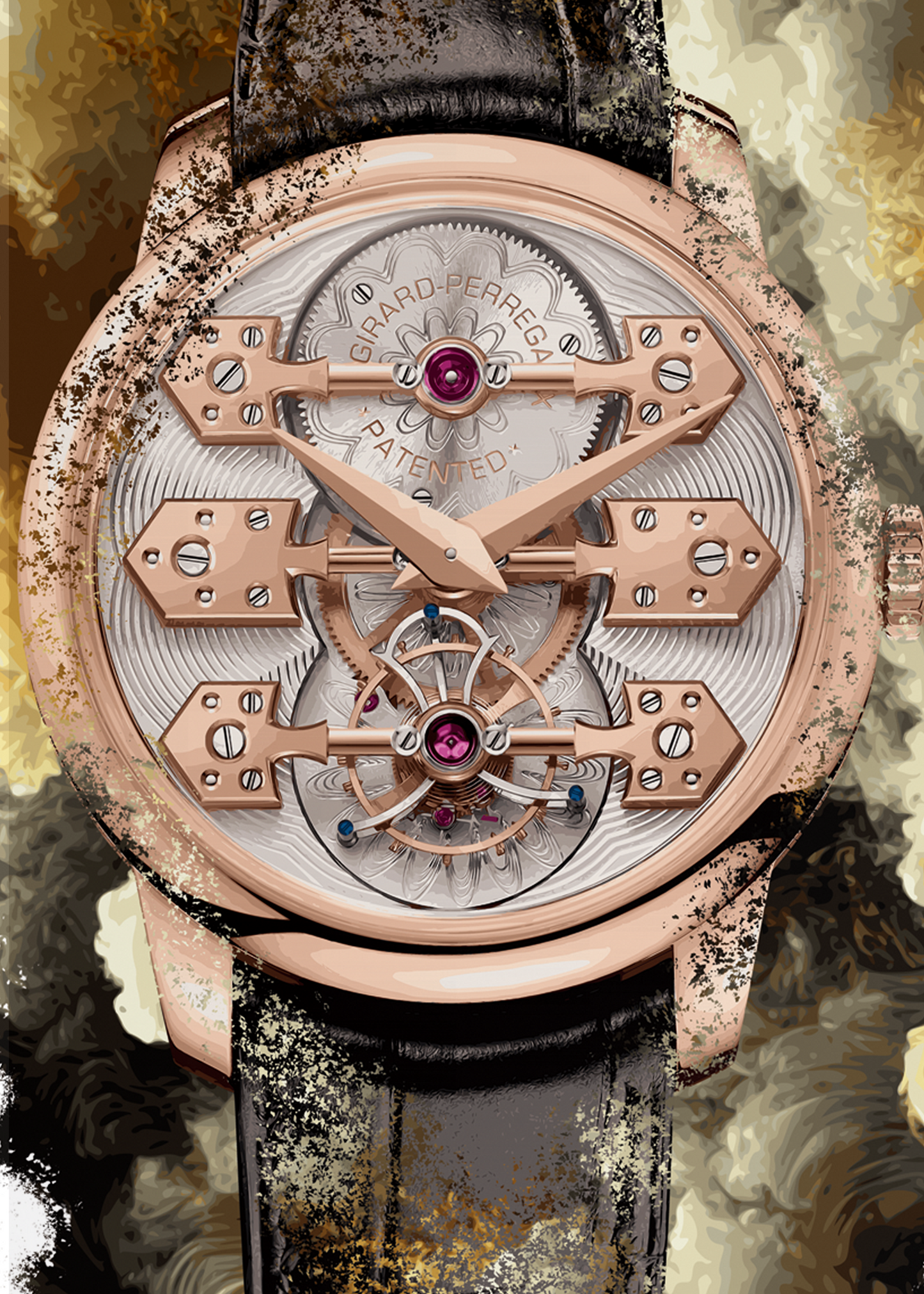 Bridges La Esmeralda Tourbillon Ref. 99275-52-000-BA6E Watch Art Print Poster